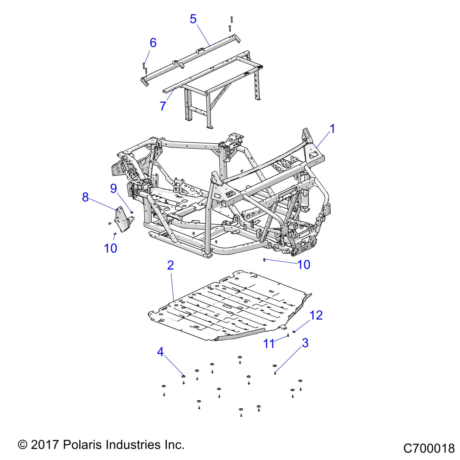 Part Number : 1022914-458 WELD-MAIN FRAME BLK