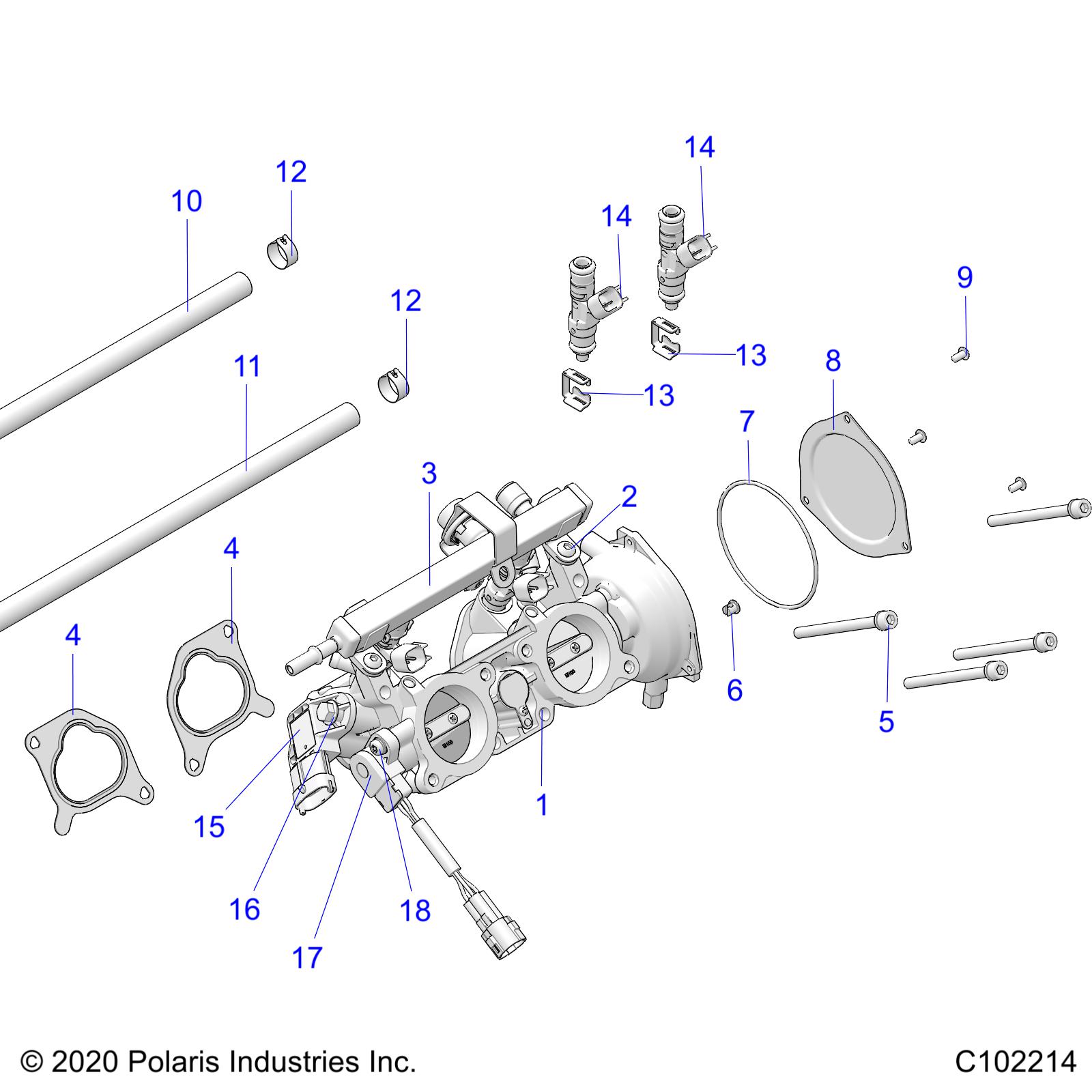 Foto diagrama Polaris que contem a peça 3130592