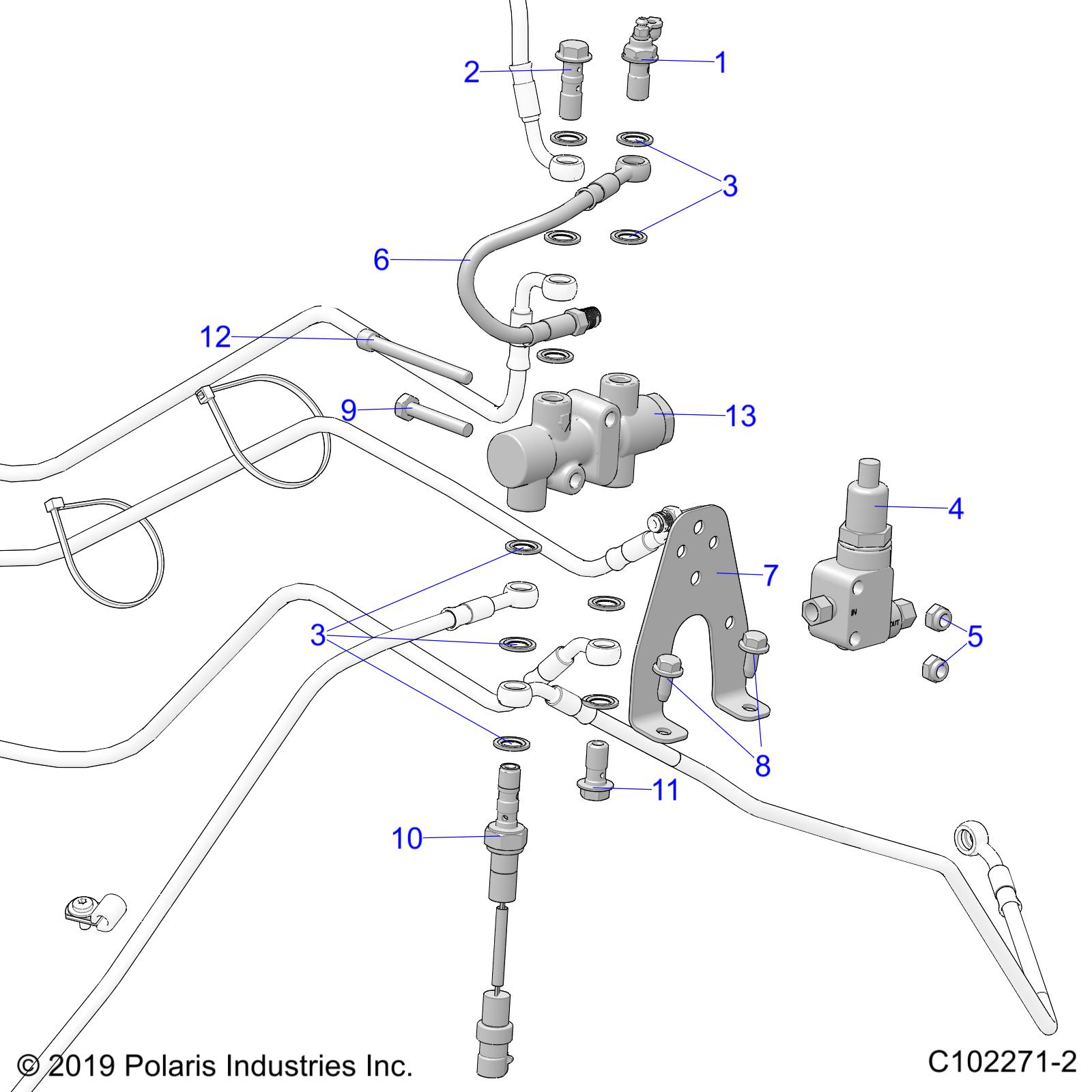 Foto diagrama Polaris que contem a peça 5252667