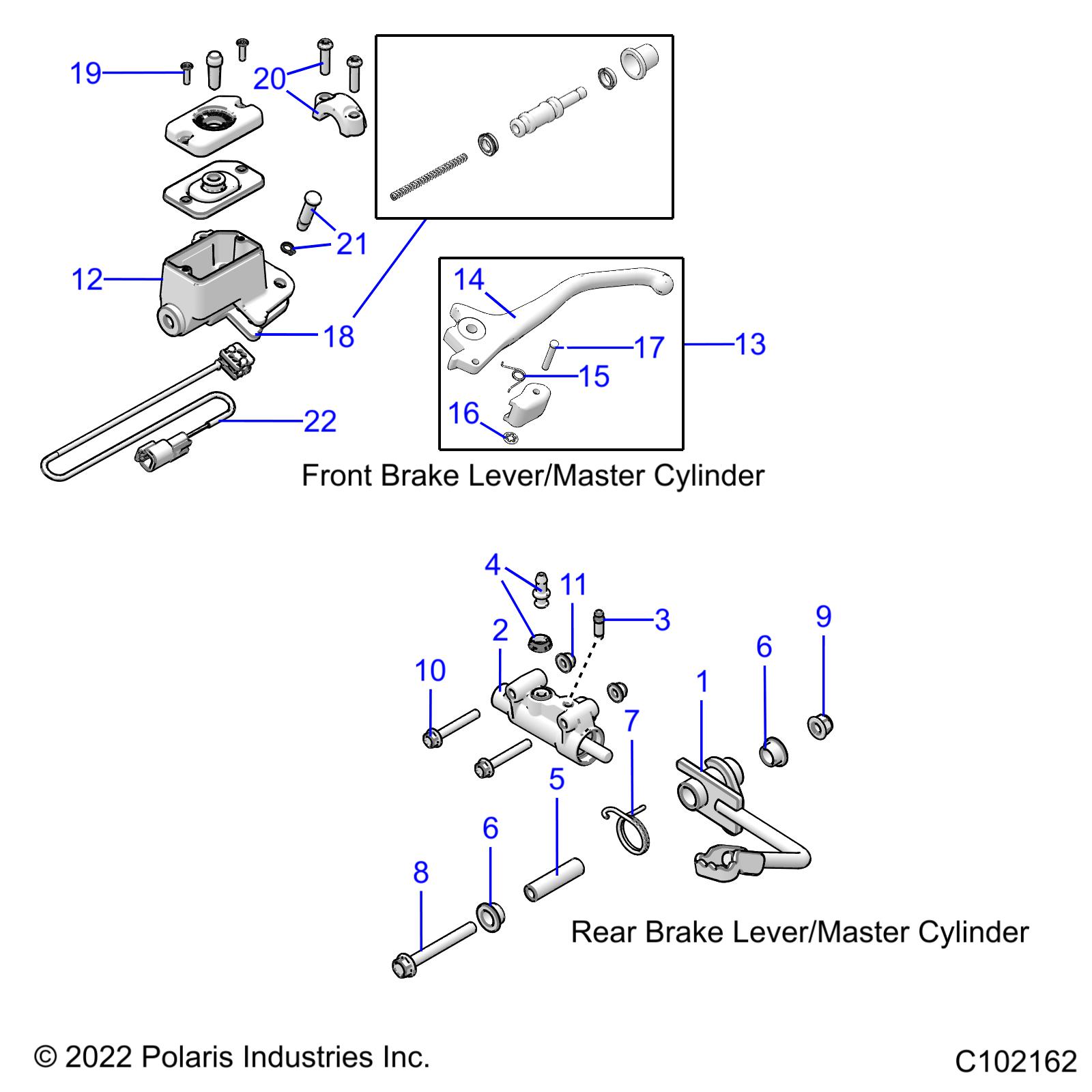 Foto diagrama Polaris que contem a peça 7547332