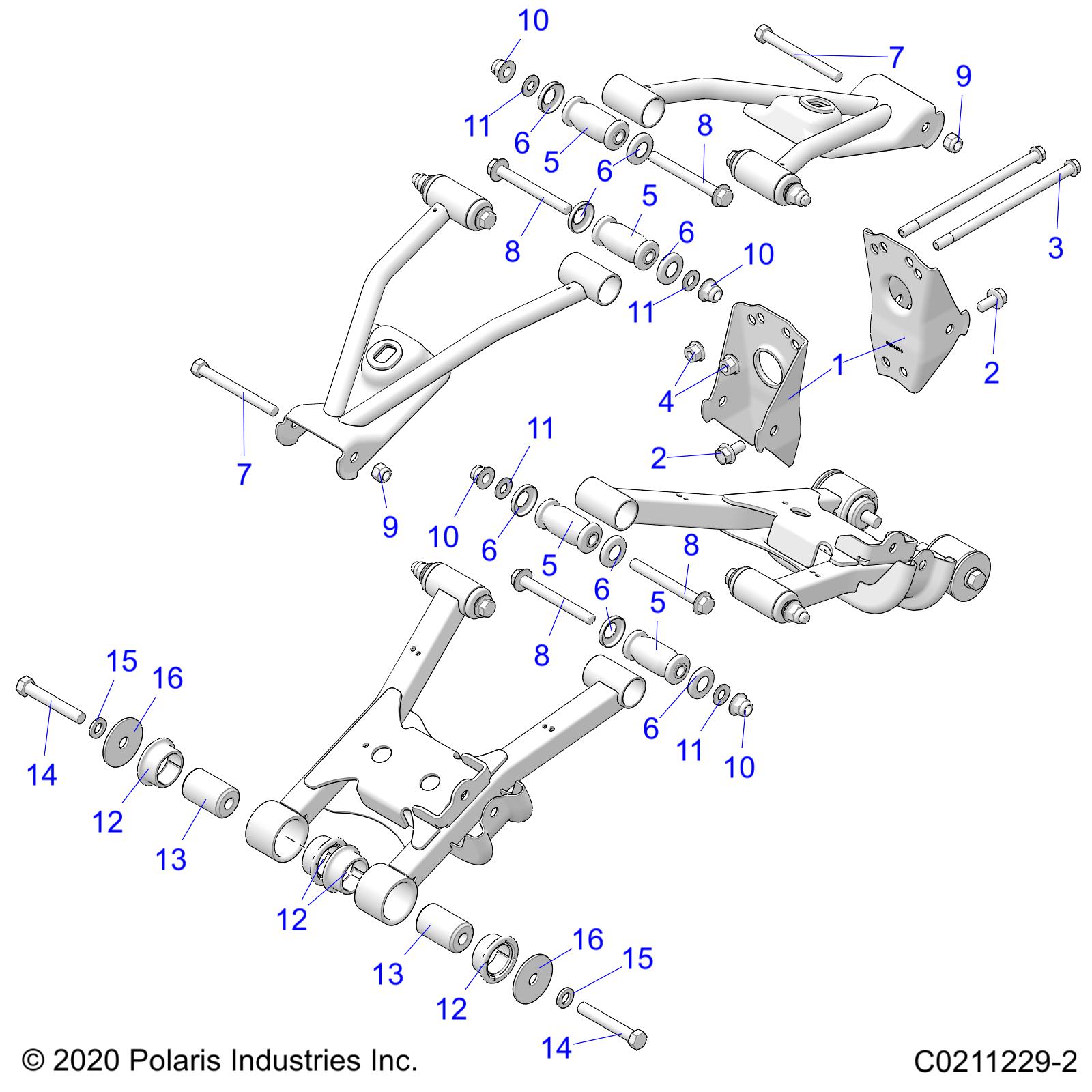 Foto diagrama Polaris que contem a peça 7515472