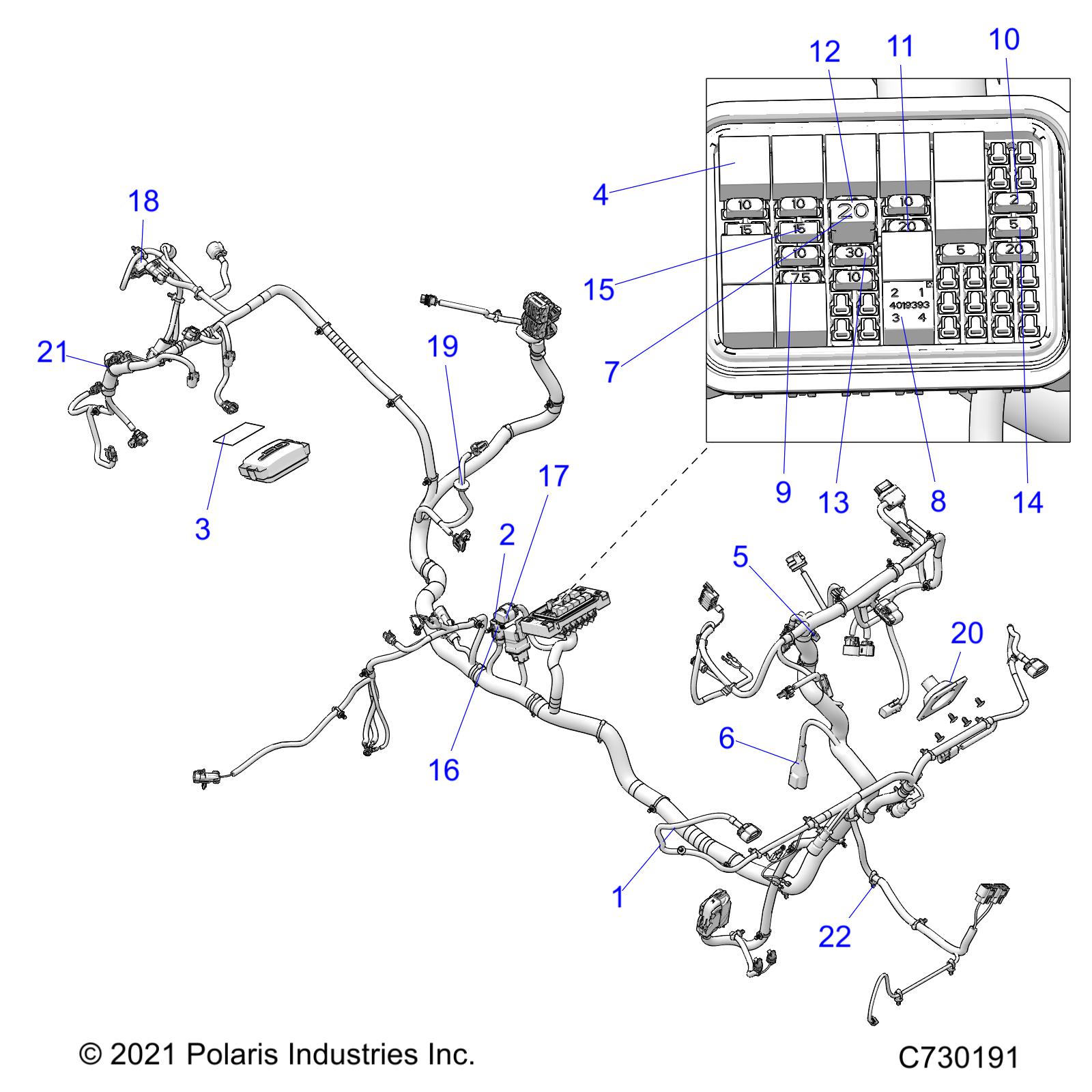 Part Number : 2416879 HARNESS-CHASSIS PS TRC ABS