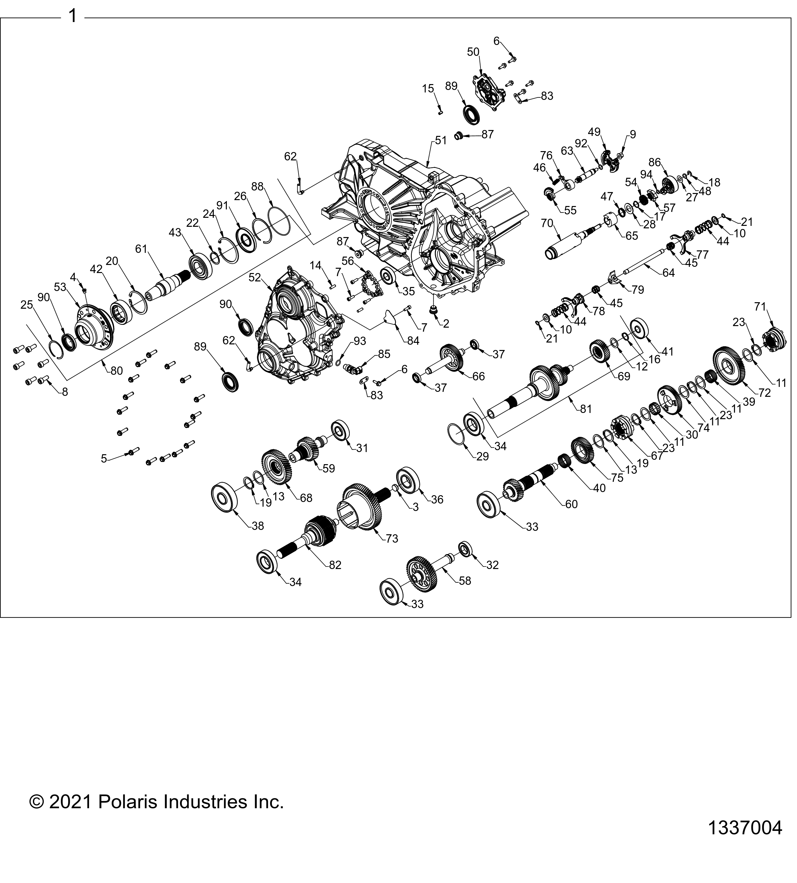 Foto diagrama Polaris que contem a peça 3236619