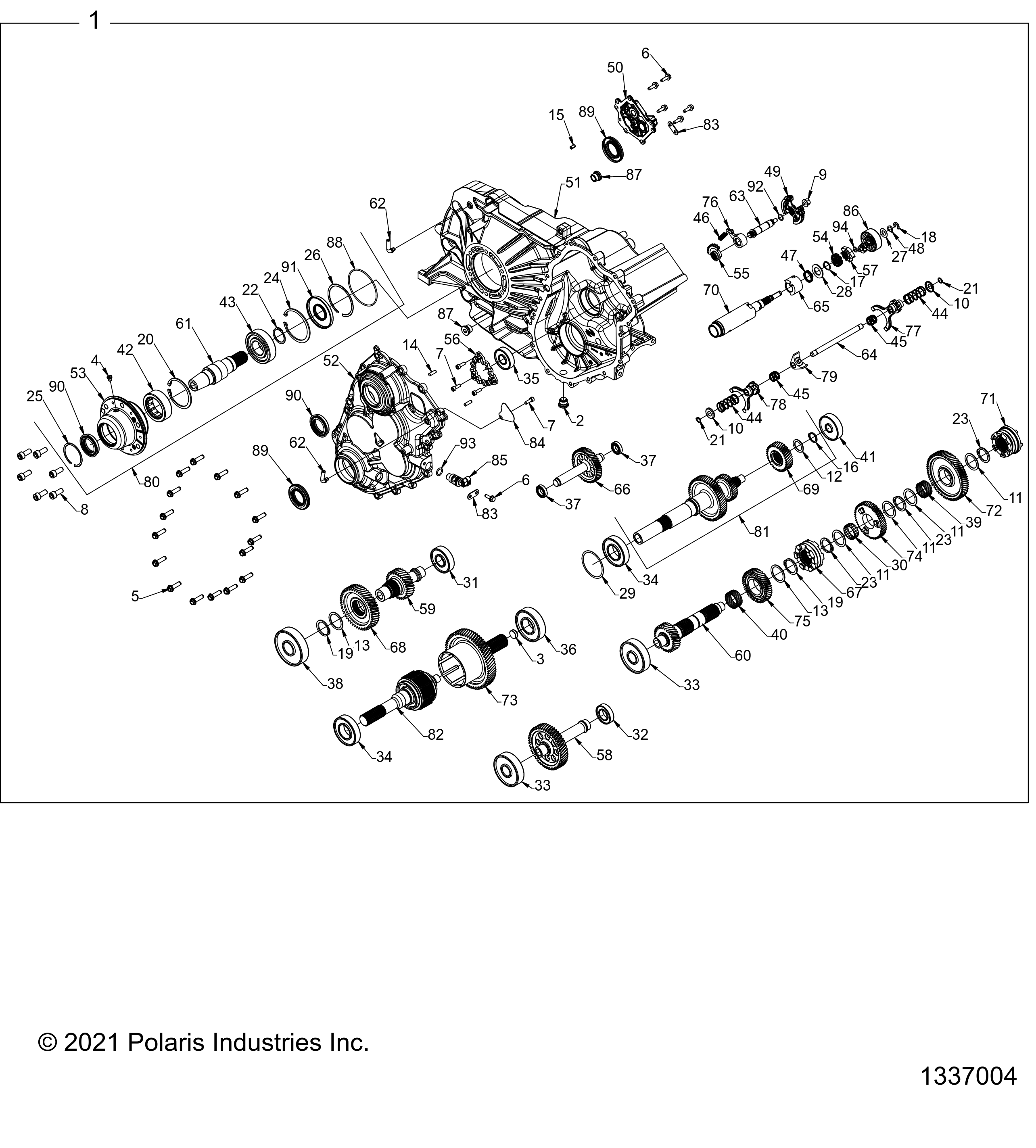 Part Number : 1337004 ASM-GEARCASE LIMT COMPLETE 2P