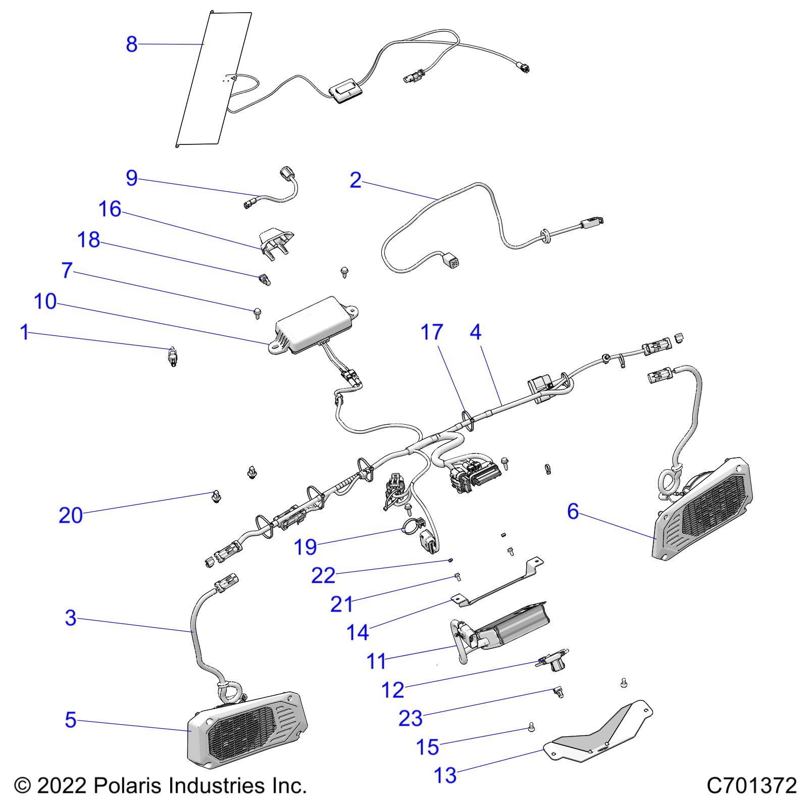 Foto diagrama Polaris que contem a peça 4017614