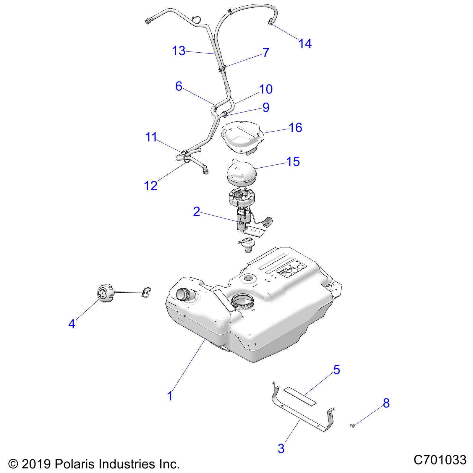 Foto diagrama Polaris que contem a peça 2208323