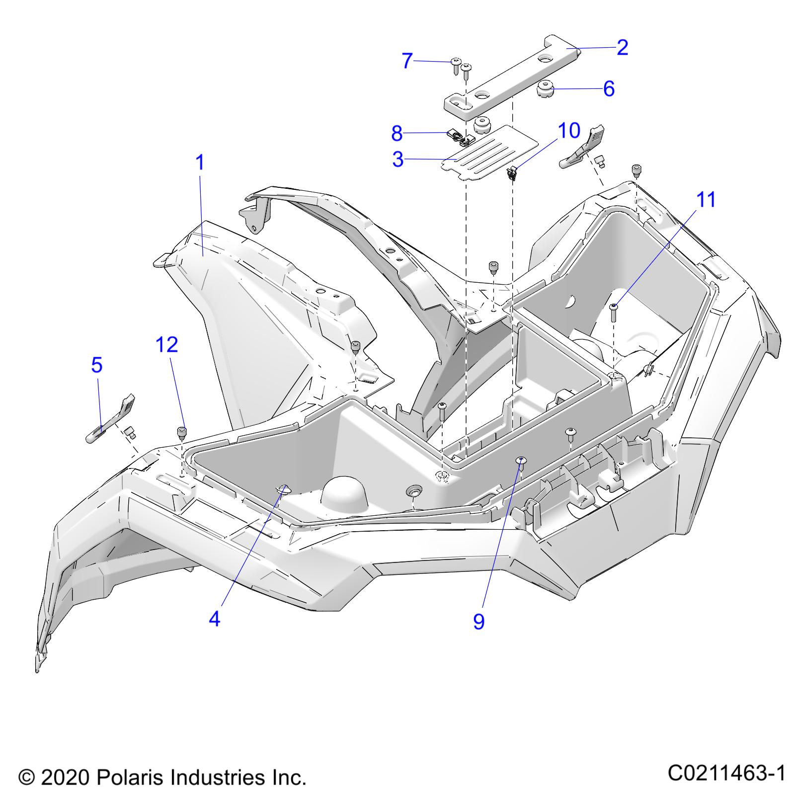 Part Number : 2637976-804 ASM-CAB FR SVC PNT STEALTH GRY