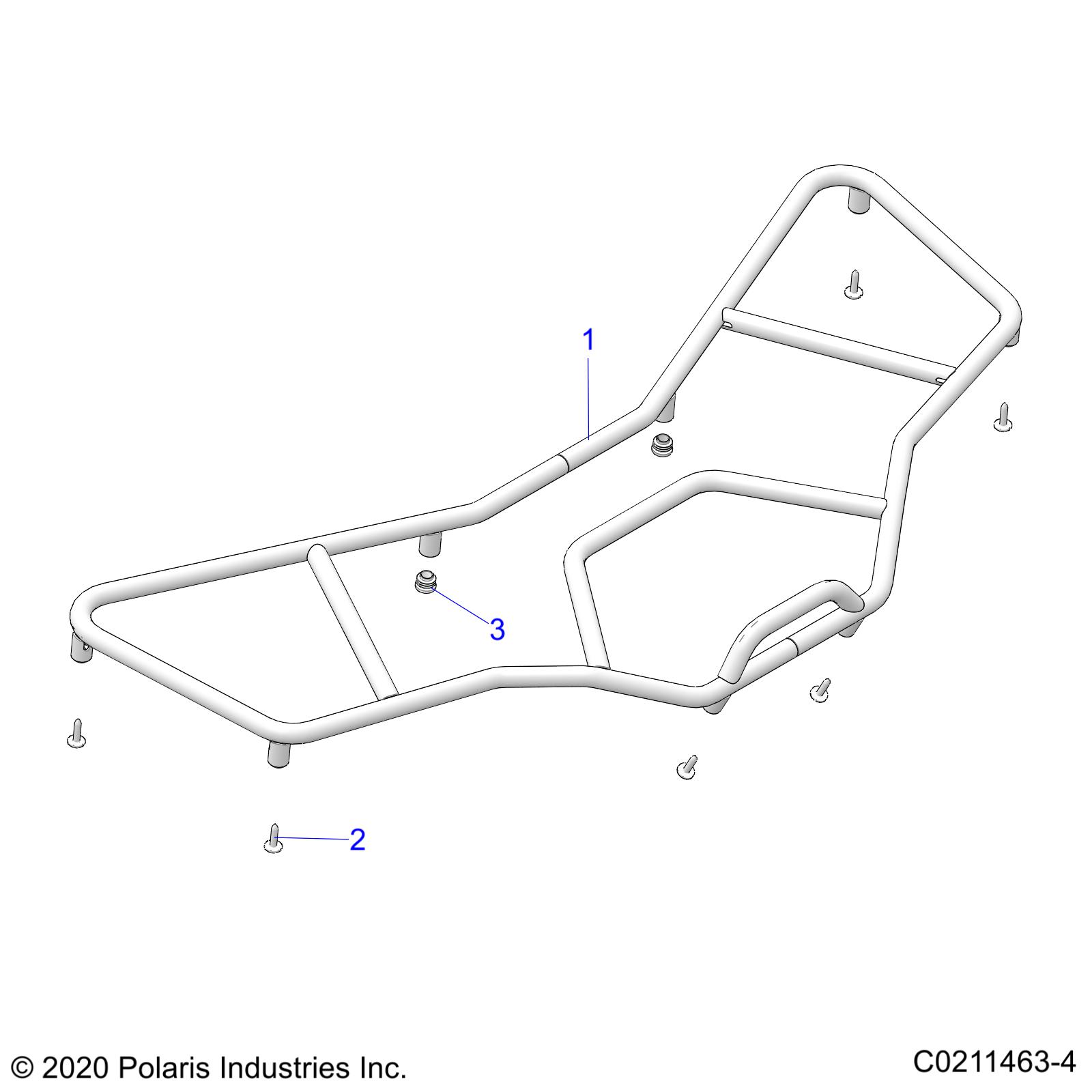 Foto diagrama Polaris que contem a peça 7081085