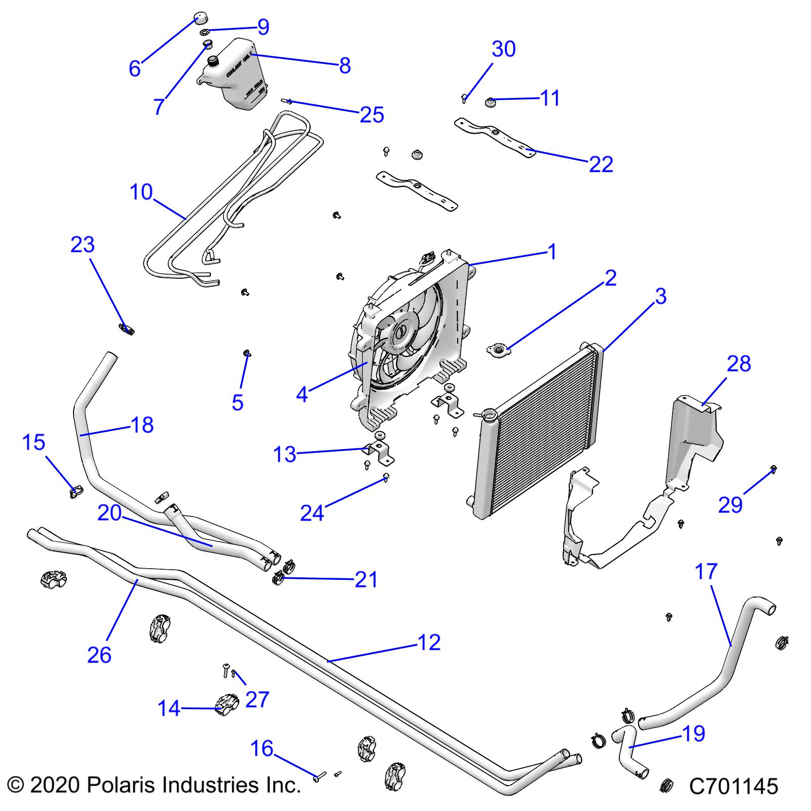 Foto diagrama Polaris que contem a peça 5142861