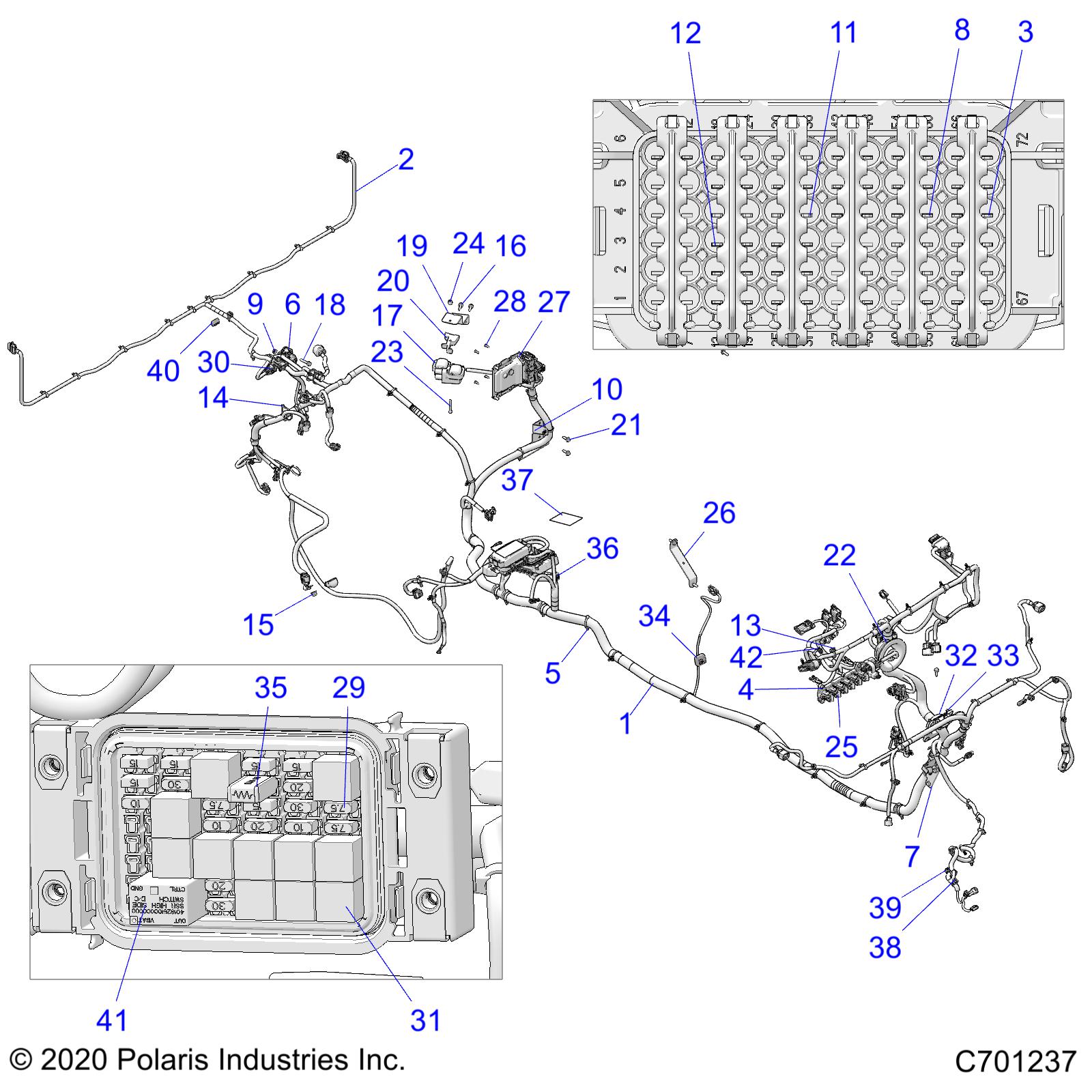 Part Number : 5264313-329 BRKT-ROUTING BLK