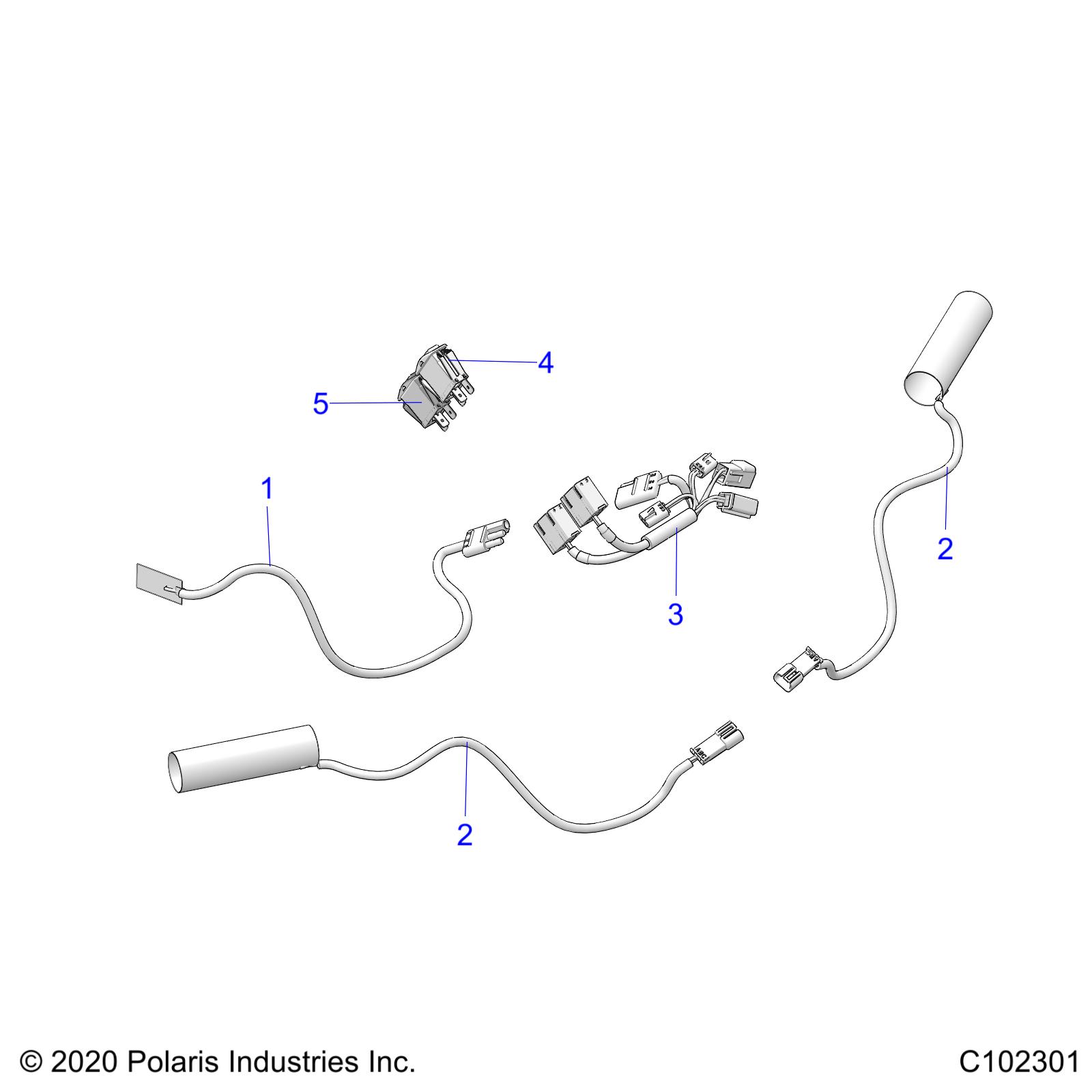 Foto diagrama Polaris que contem a peça 4011319