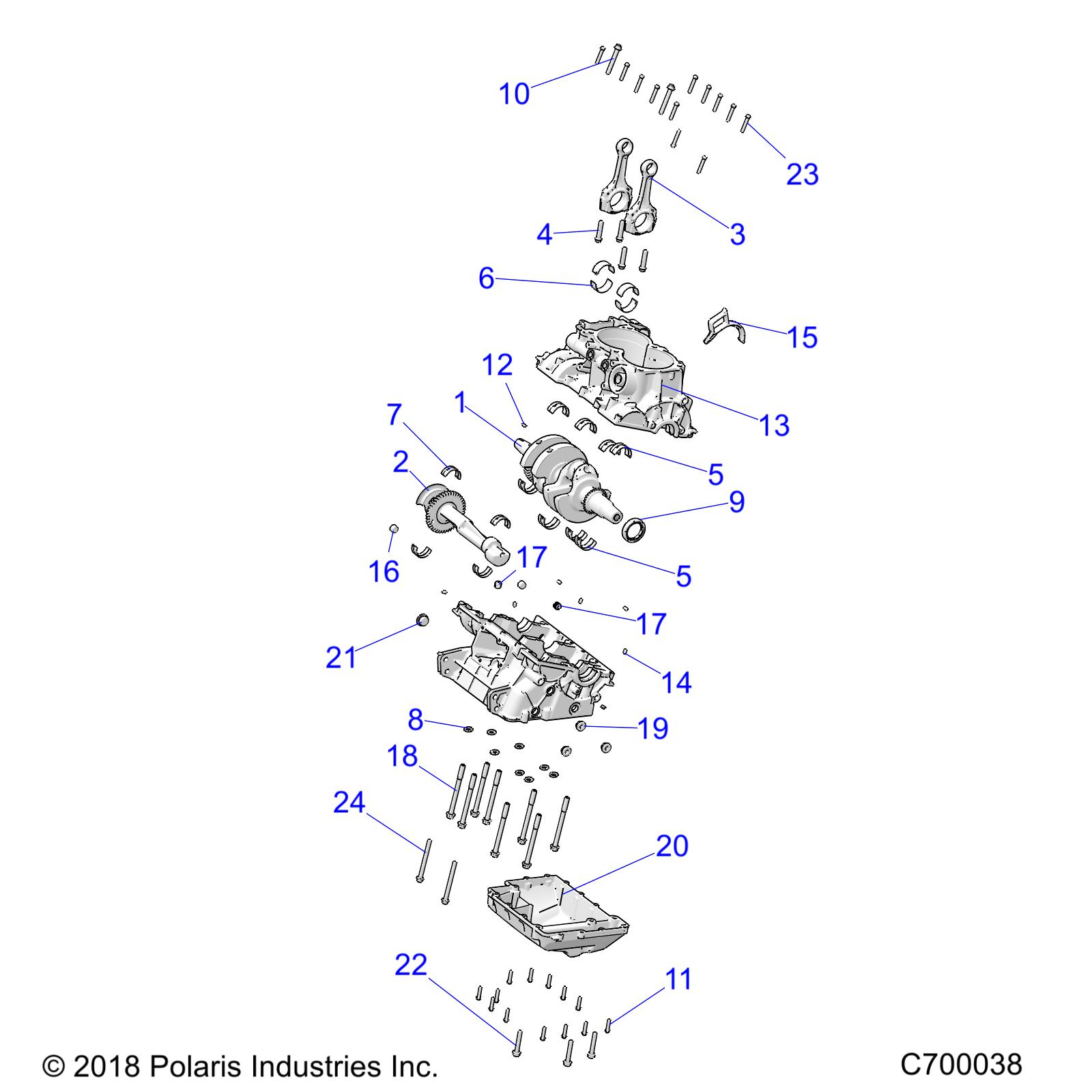 Part Number : 3023497 ASM-CRANKCASE