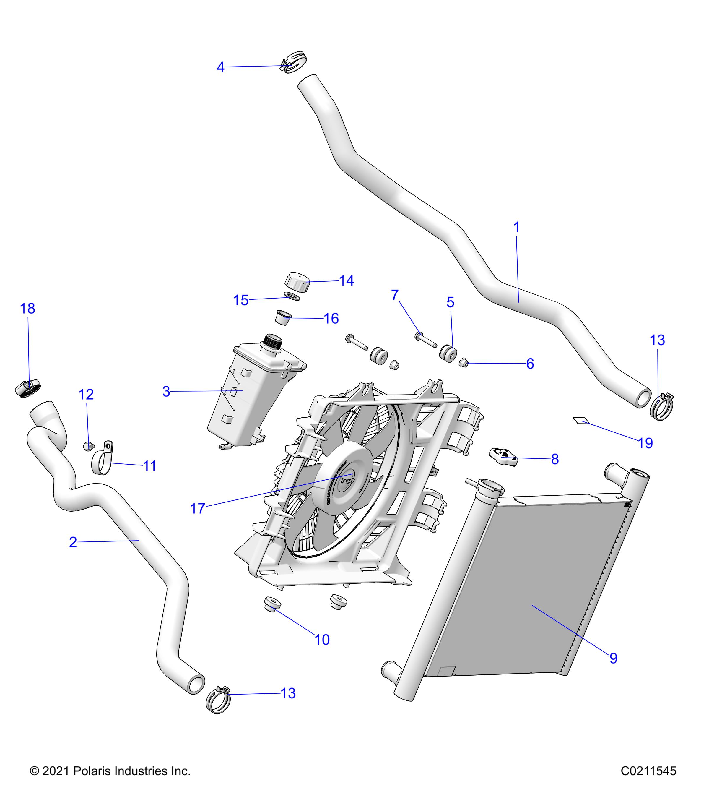 Foto diagrama Polaris que contem a peça 1240706