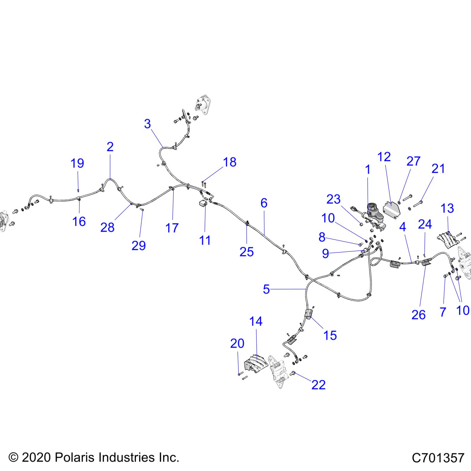 Foto diagrama Polaris que contem a peça 5633827