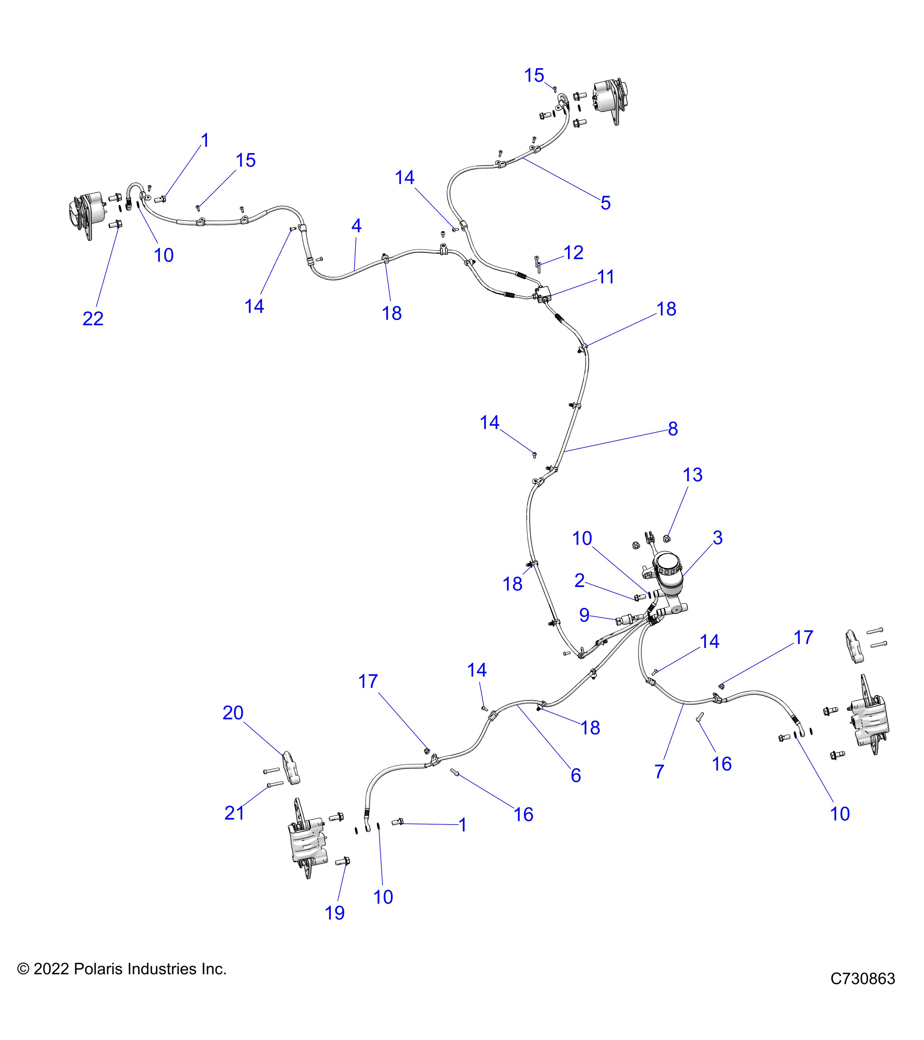 Part Number : 1913878 LINE-BRK RR J