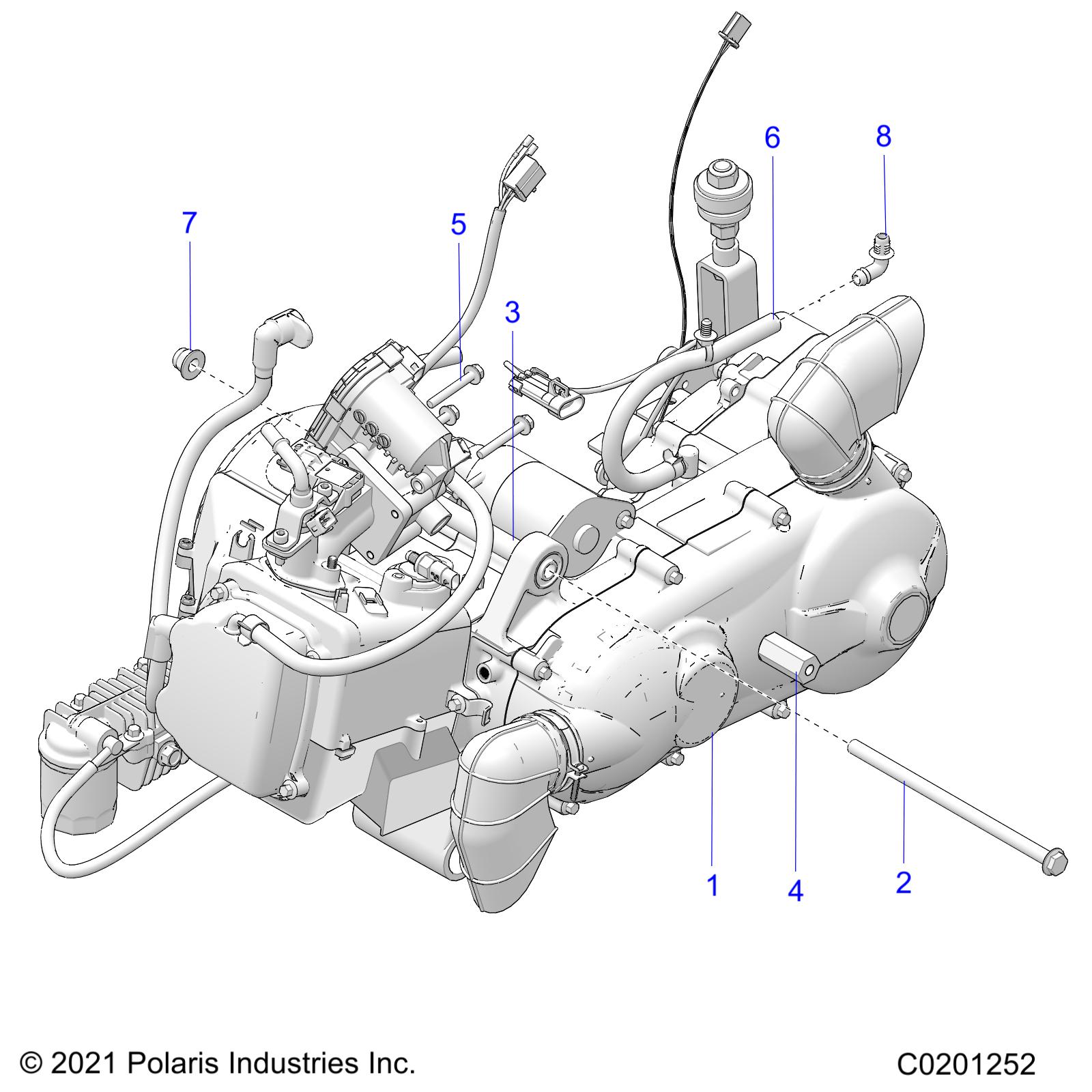 Foto diagrama Polaris que contem a peça 7547333