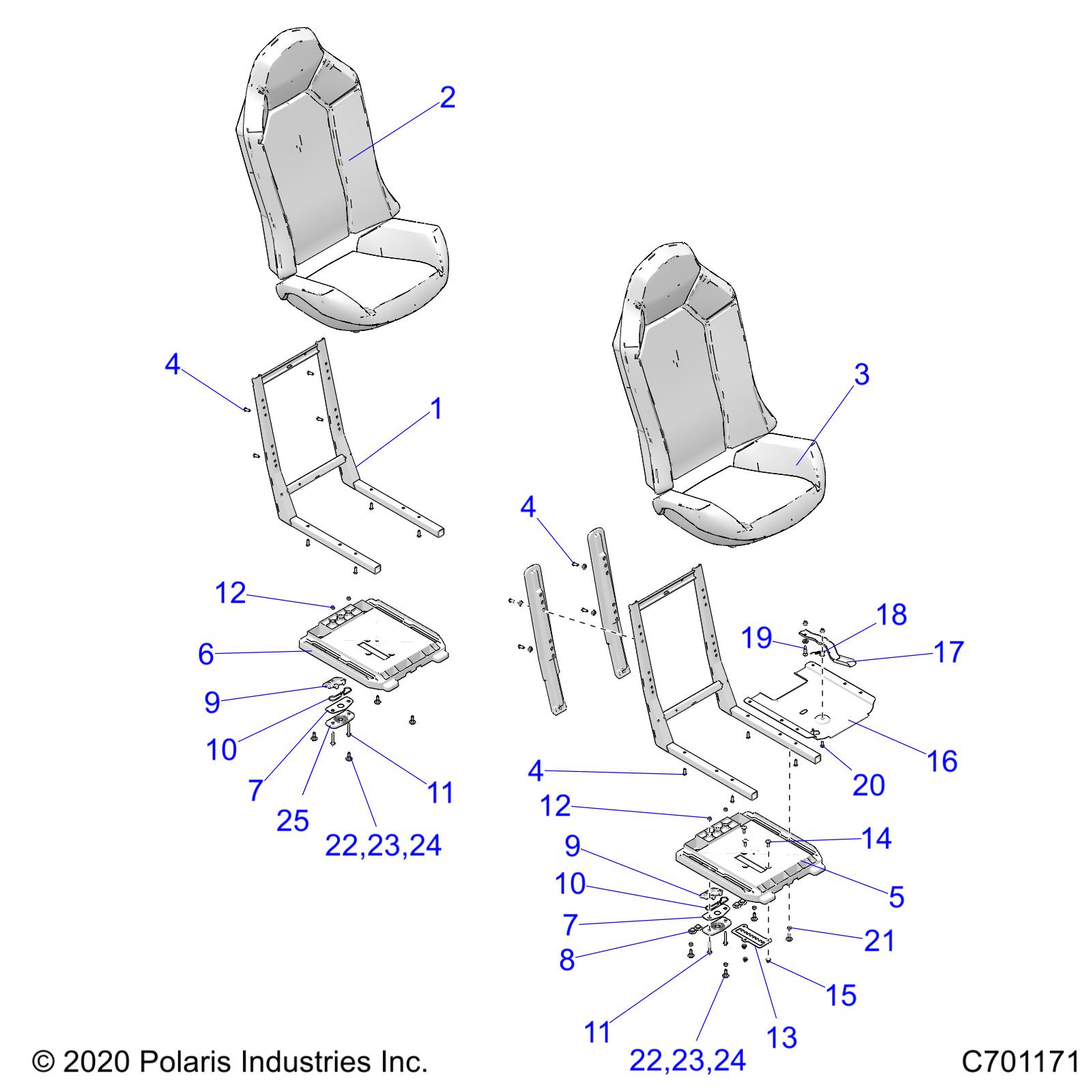 Foto diagrama Polaris que contem a peça 2689135
