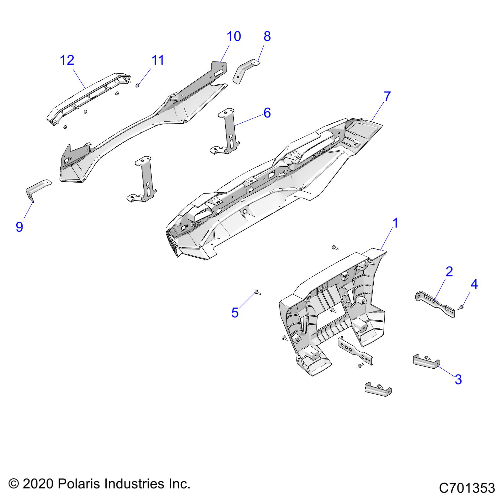 Foto diagrama Polaris que contem a peça 5454841-728