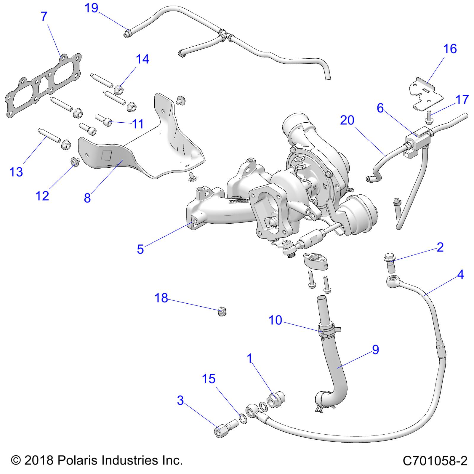 Foto diagrama Polaris que contem a peça 8450153