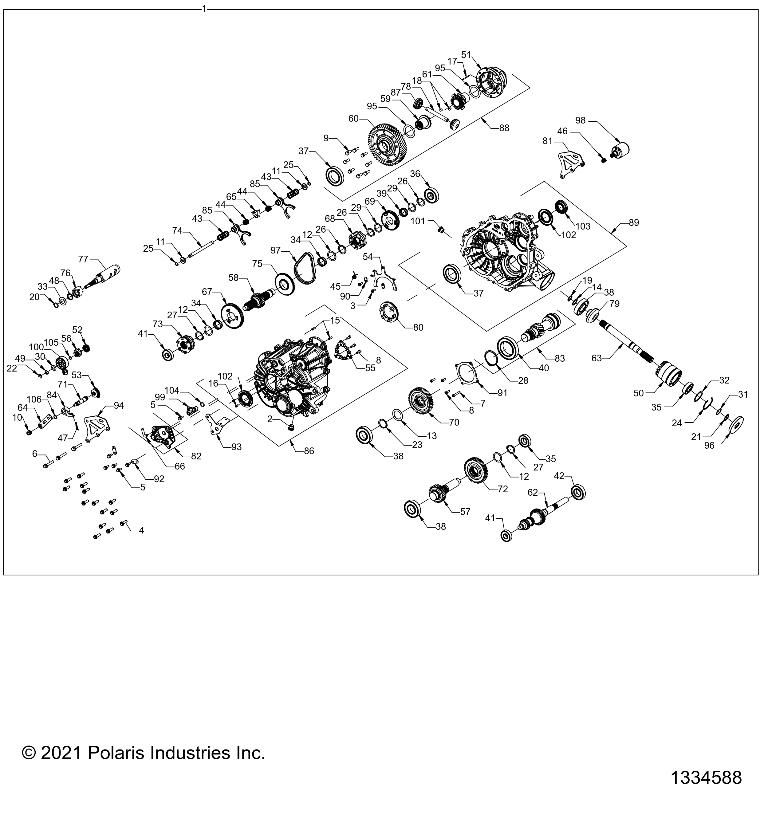 Foto diagrama Polaris que contem a peça 5257251
