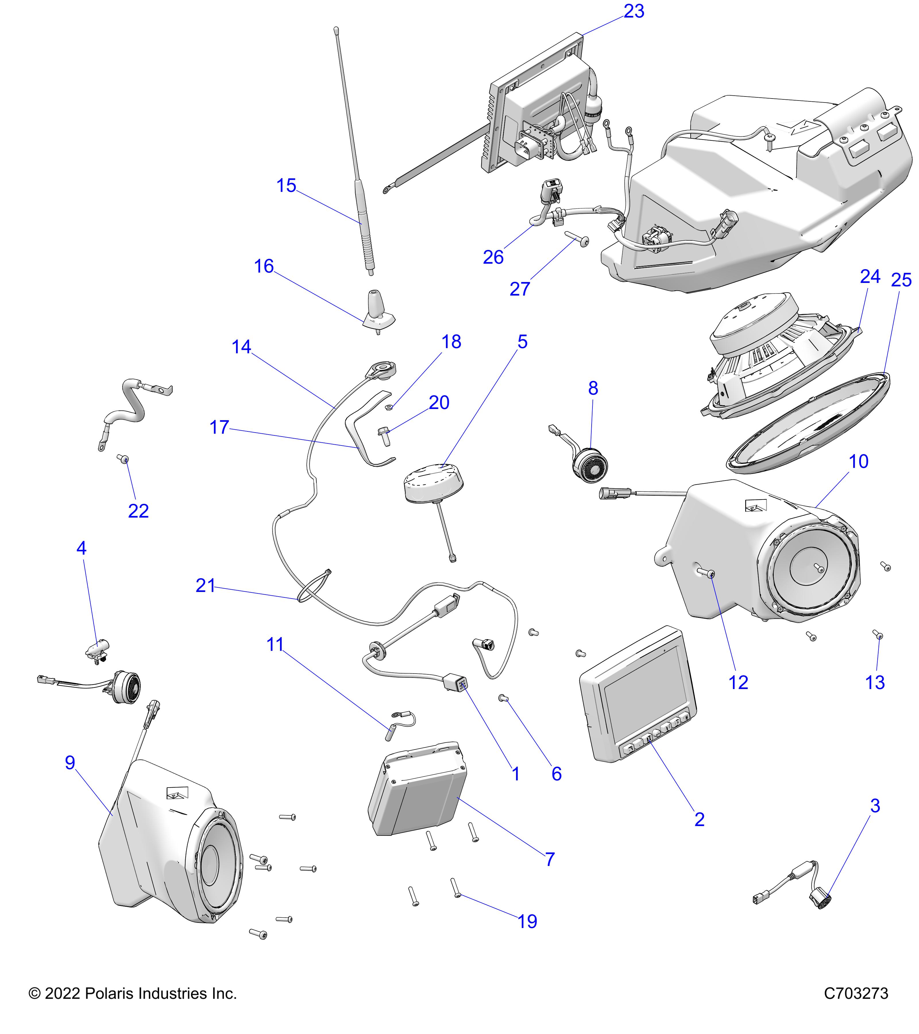 Part Number : 2416190 HARNESS-AUDIO SUB