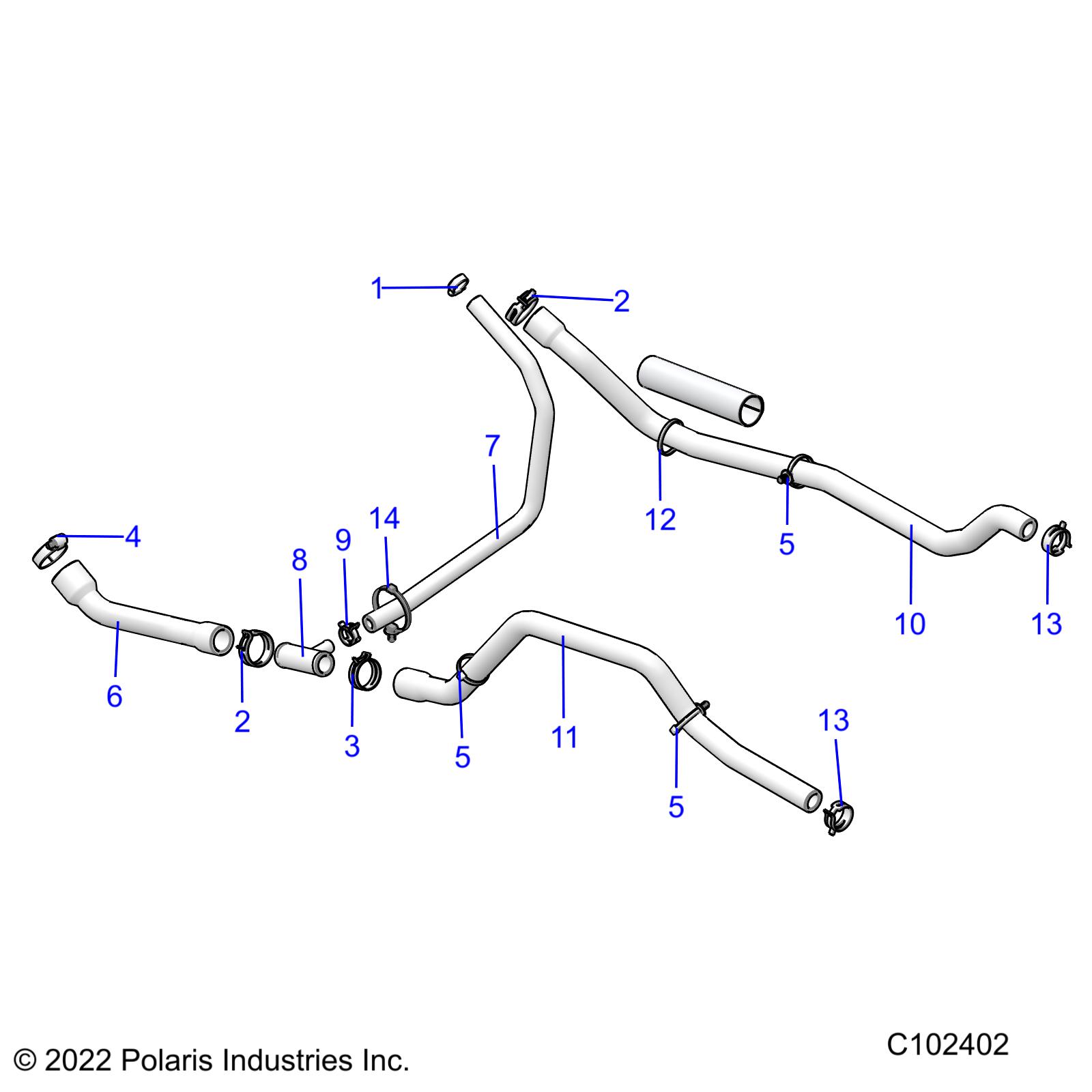 Part Number : 5417654 HOSE-BYPASS 3/8 IN FORMED