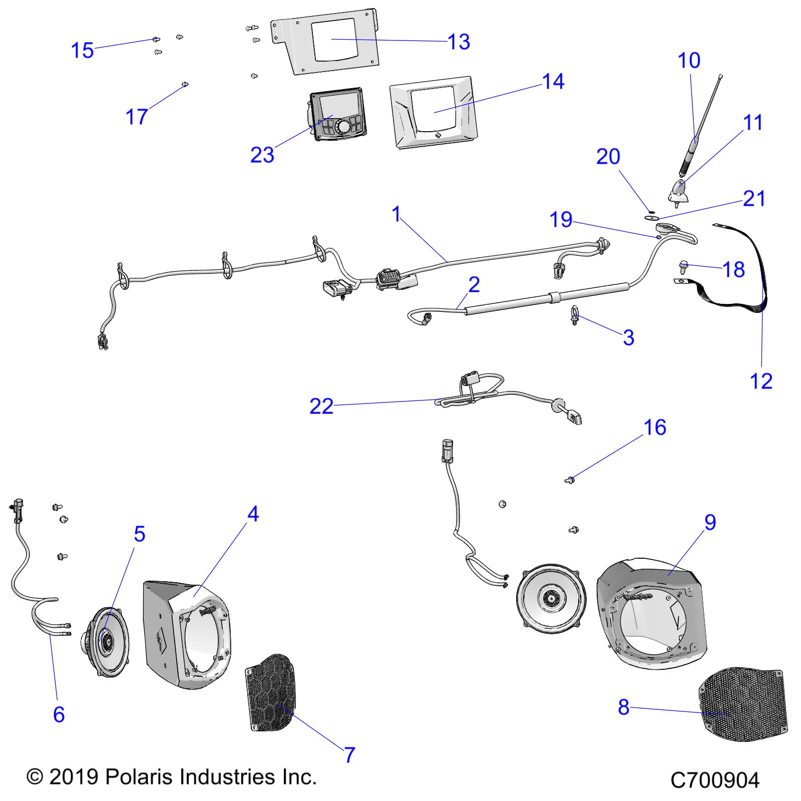 Part Number : 5456427 ENCLOSURE-SPEAKER FRONT RH