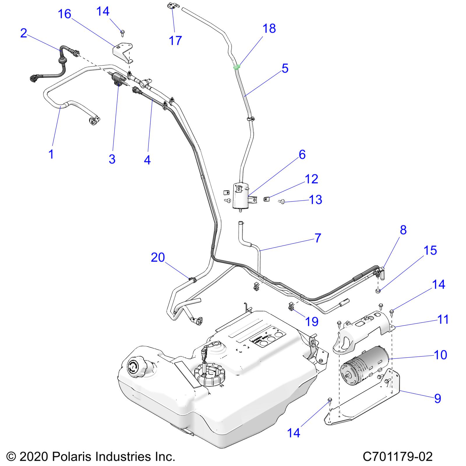 Foto diagrama Polaris que contem a peça 2522366