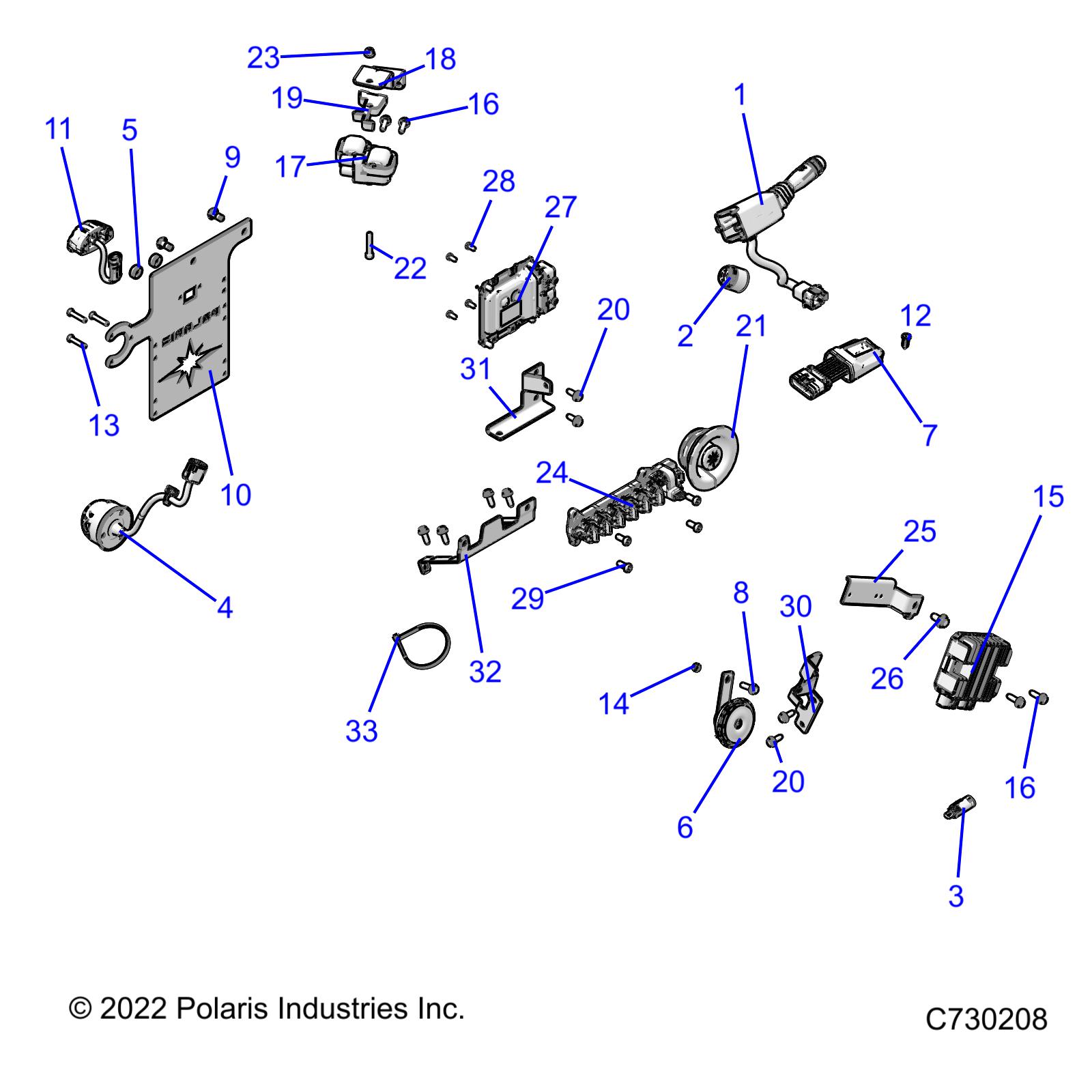 Part Number : 5264314-329 BRKT-HARNESS ROUTING BLK