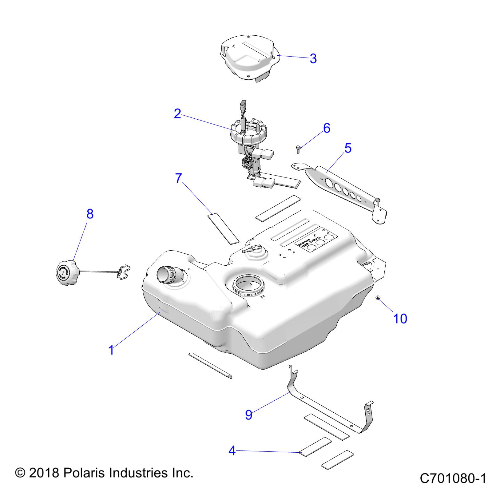 Foto diagrama Polaris que contem a peça 5270646-329