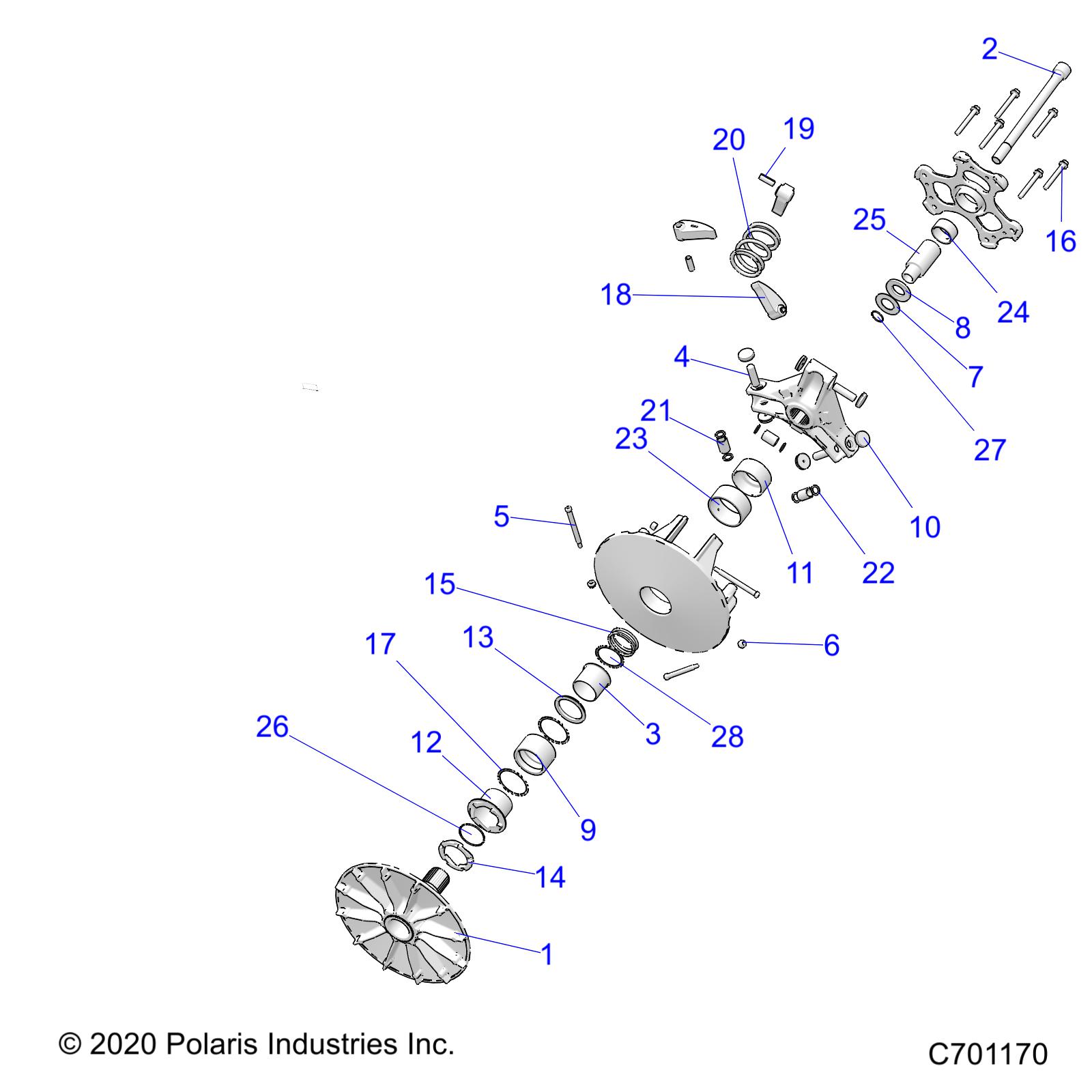 Foto diagrama Polaris que contem a peça 5142116