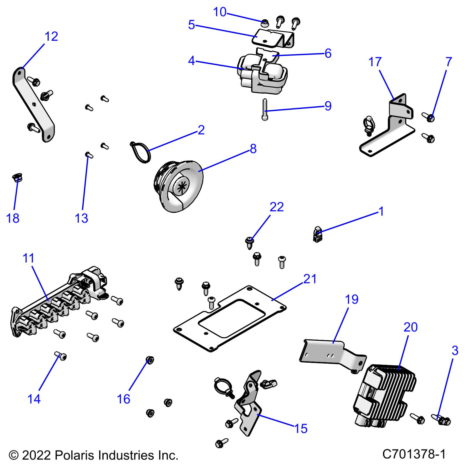 Foto diagrama Polaris que contem a peça 5264801-329