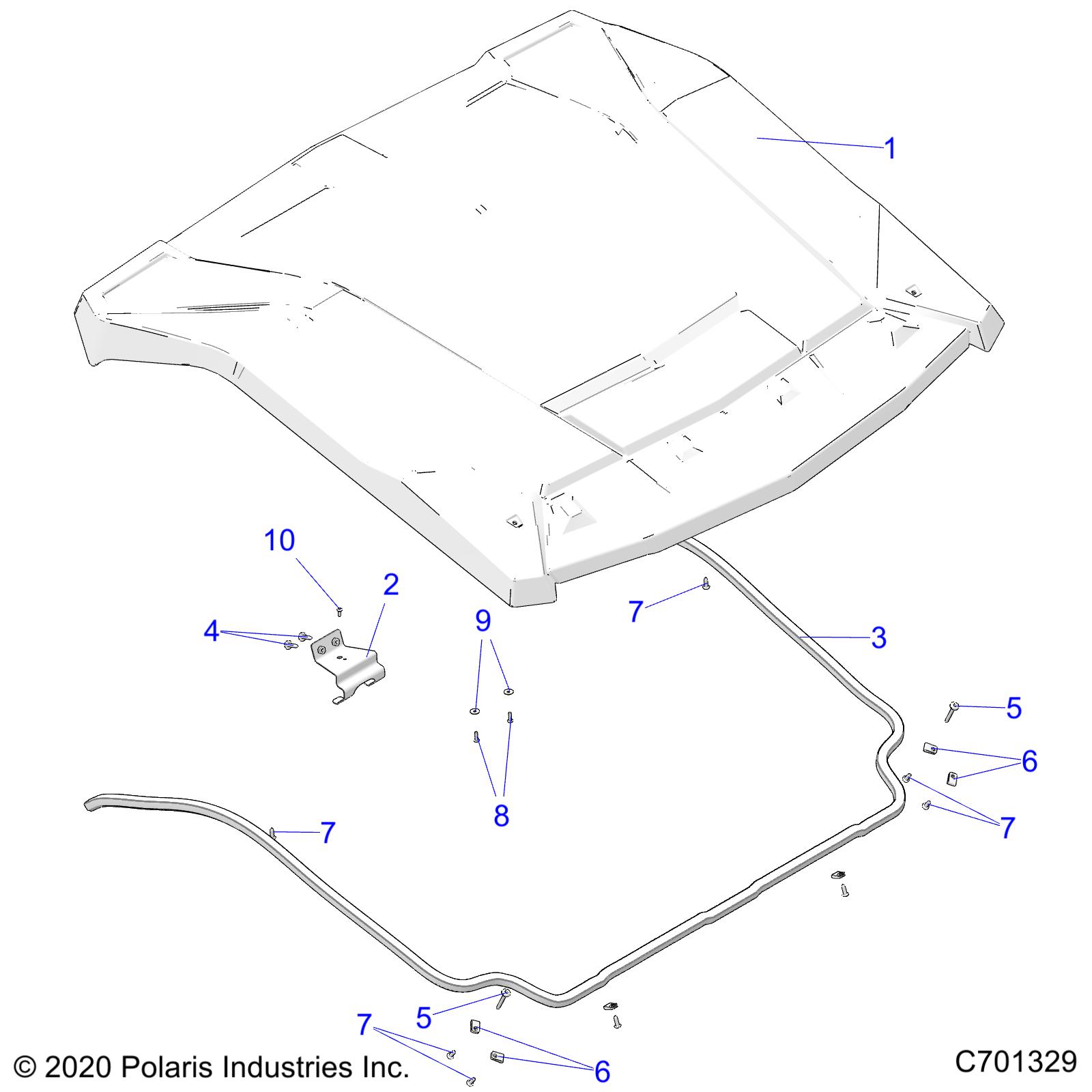 Foto diagrama Polaris que contem a peça 5415720