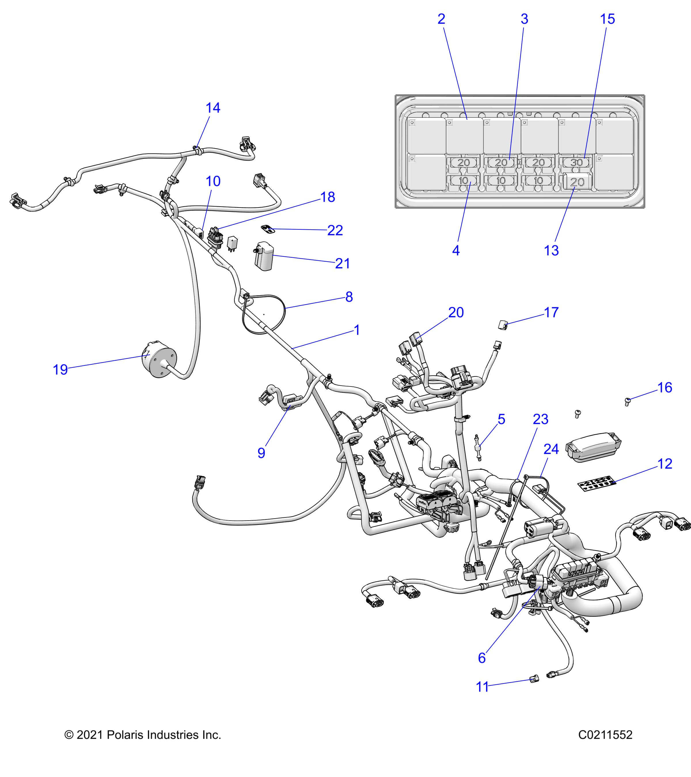 Part Number : 2414047 HARN-MAIN MY17 SPMN ETC TRC/EU