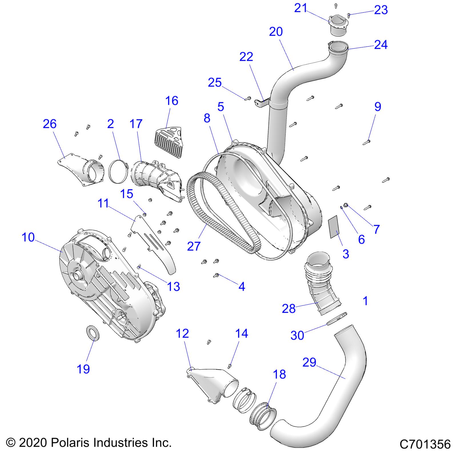 Part Number : 5414580 CLUTCH HOSE  AIR INLET