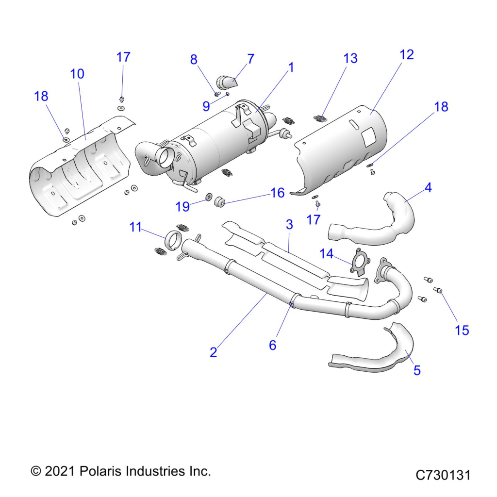 Part Number : 1263569 ASM-EXHAUST 570