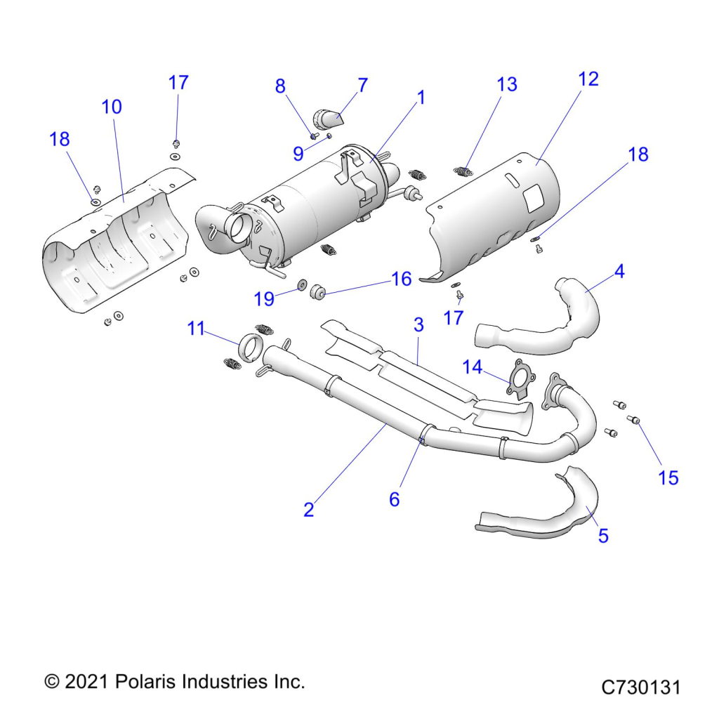 Foto diagrama Polaris que contem a peça 7555966