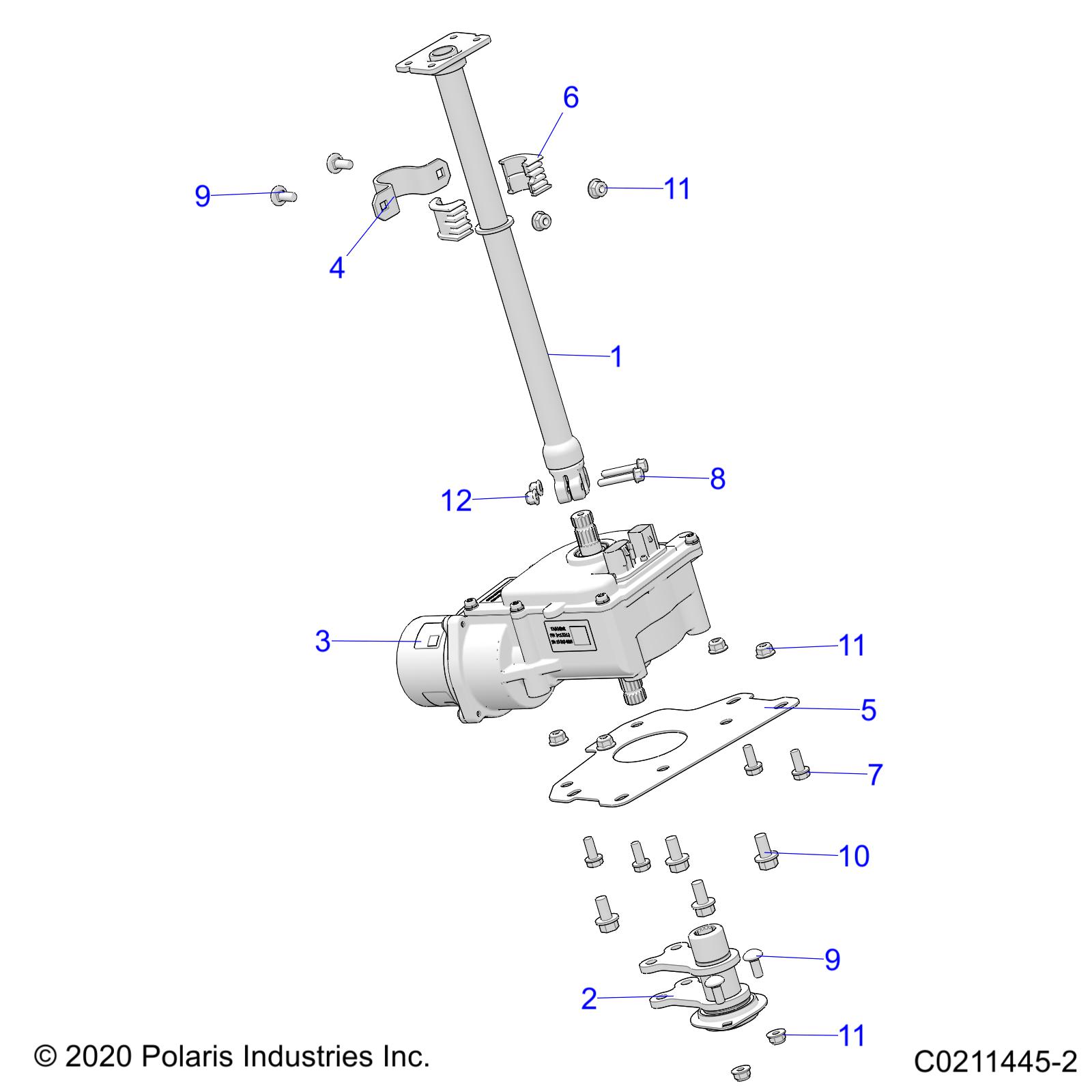 Part Number : 1824101 STEERING POST ASSEMBLY  LOWER