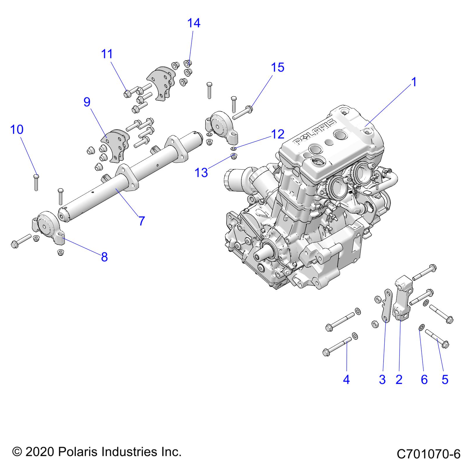 Foto diagrama Polaris que contem a peça 7520355