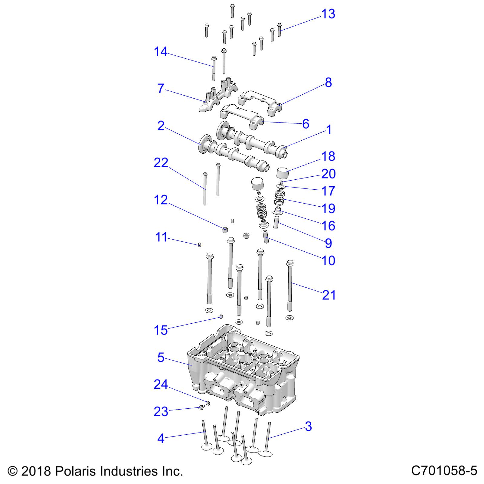 Part Number : 3023531 CAMSHAFT ASSEMBLY  EXHAUST