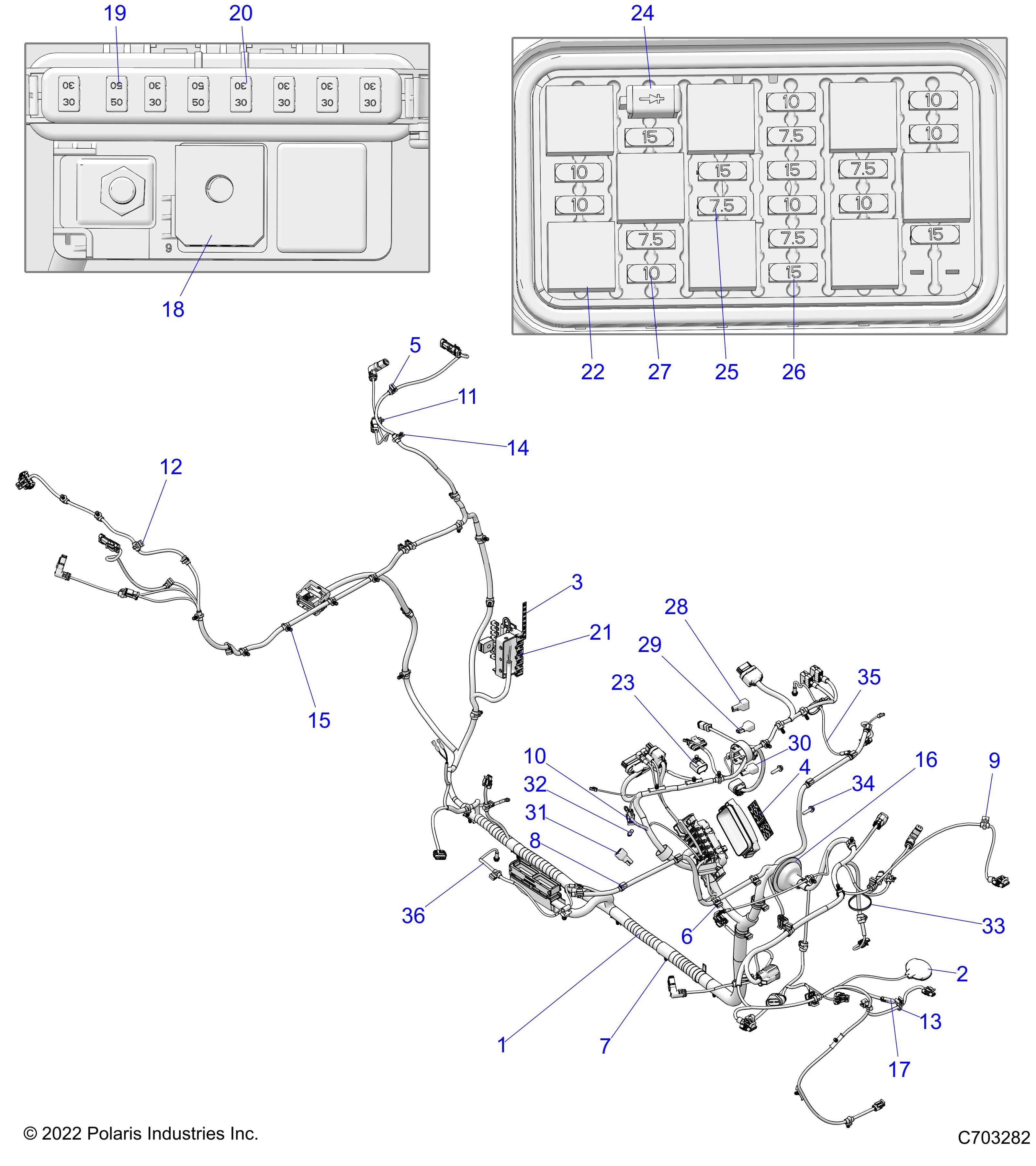 Part Number : 2416689 HARN-CHASSIS ULT PROR LE