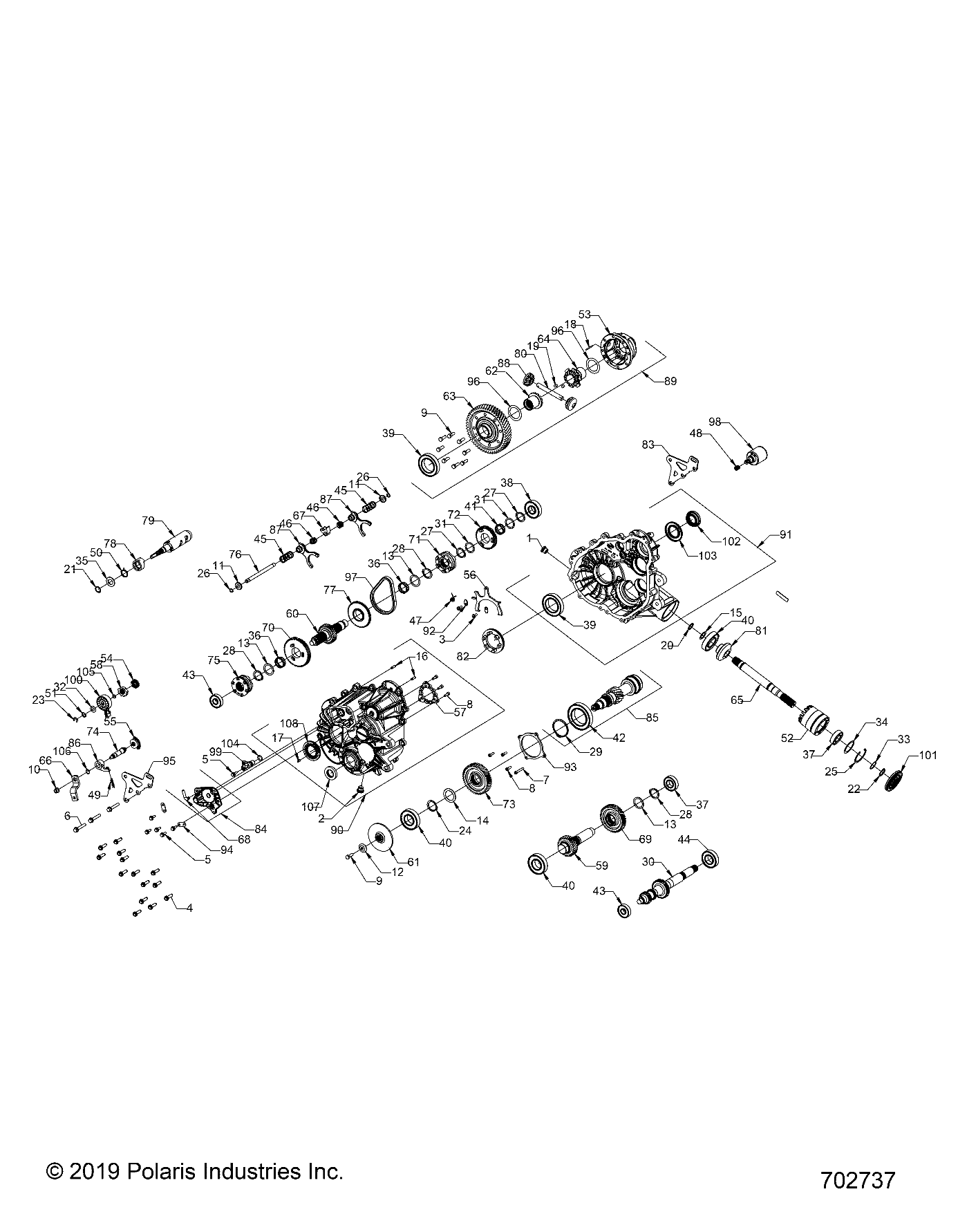Foto diagrama Polaris que contem a peça 3236334