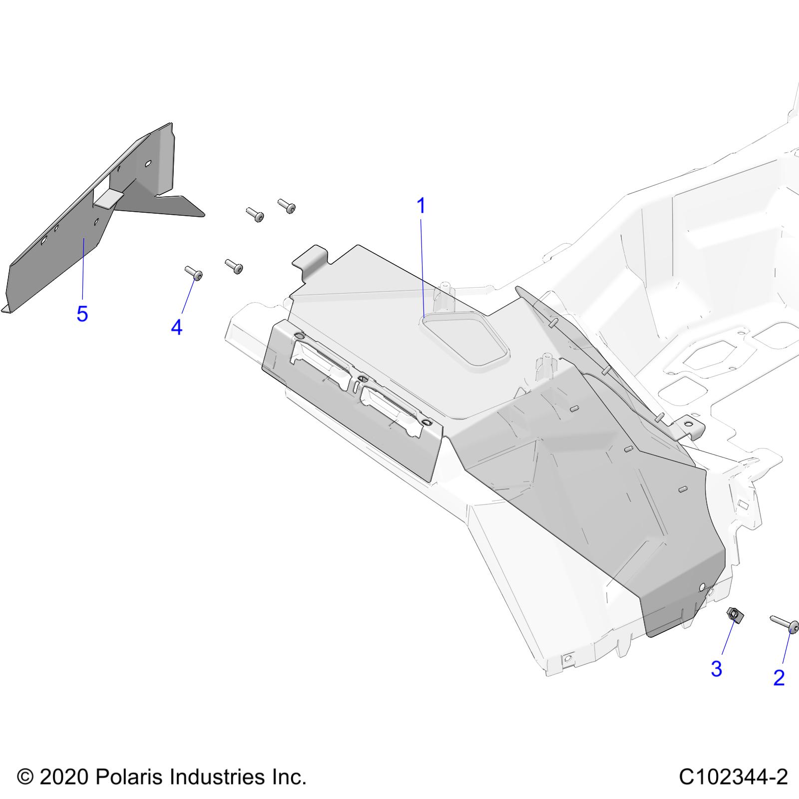 Foto diagrama Polaris que contem a peça 1263543