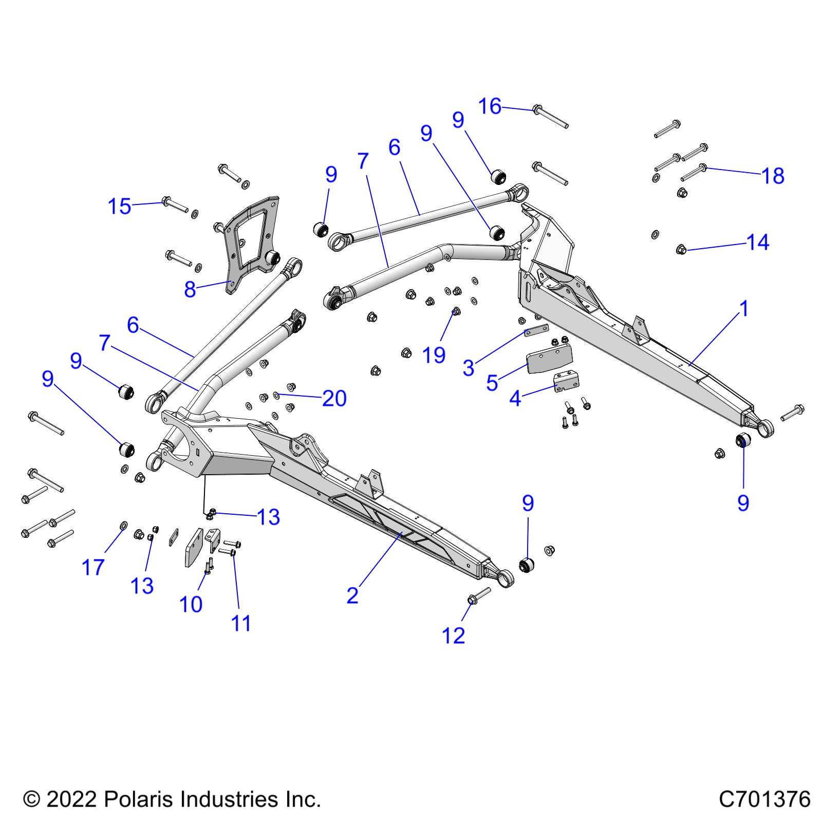 Part Number : 1544375-458 WELD-TRL ARM RH BLK