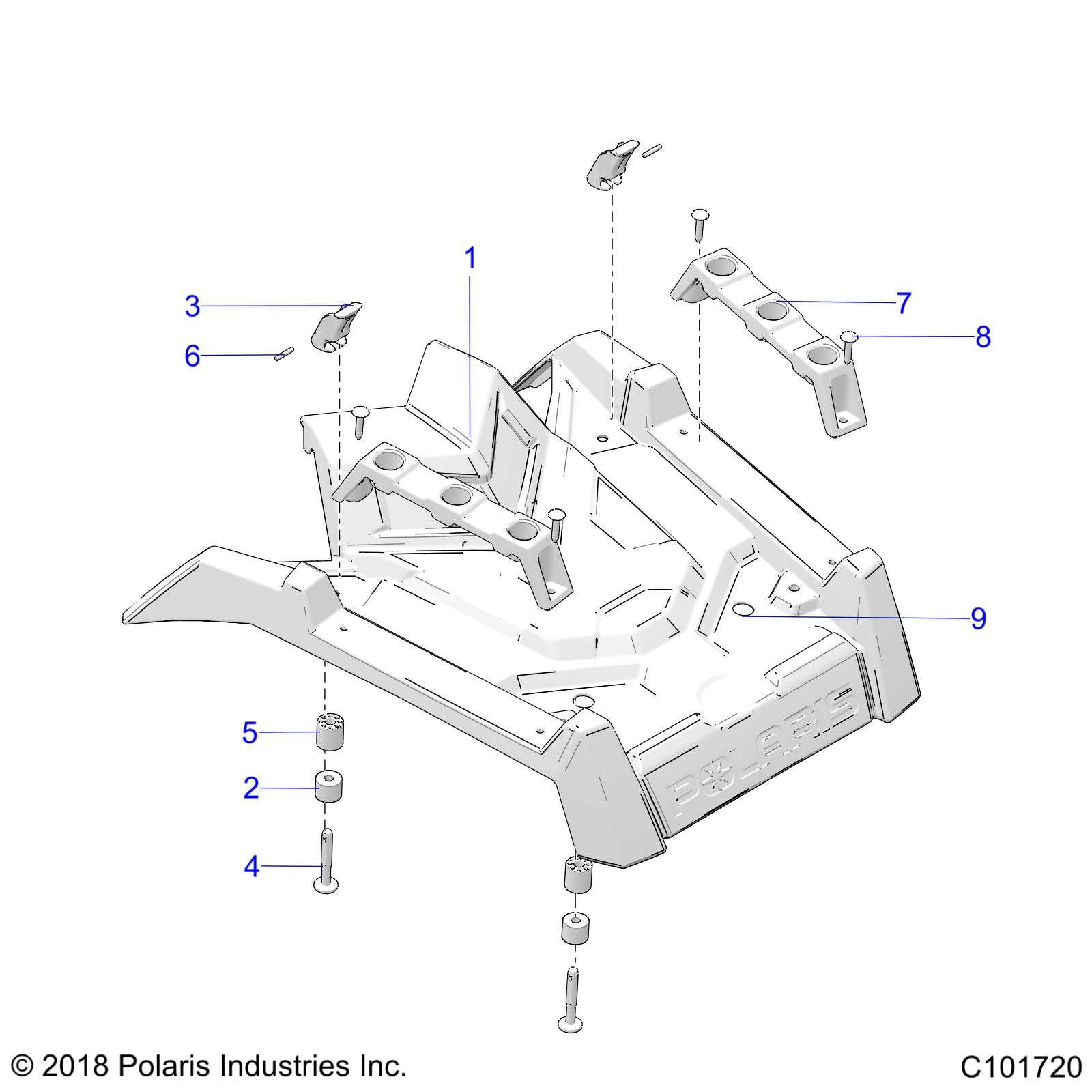 Foto diagrama Polaris que contem a peça 2209382