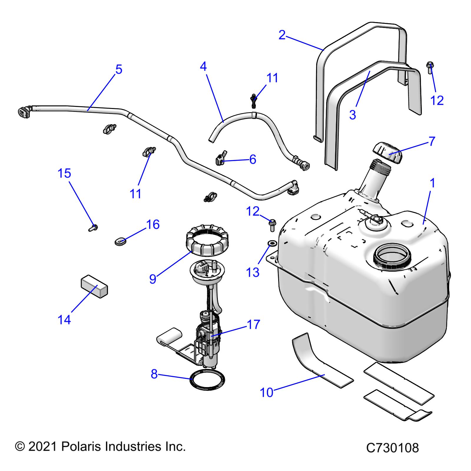 Part Number : 2522445 ASM-LINE TANK TO VENT RDO