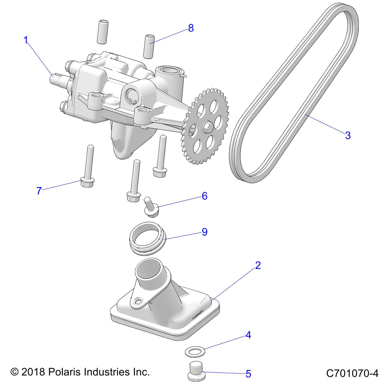 Foto diagrama Polaris que contem a peça 3225043