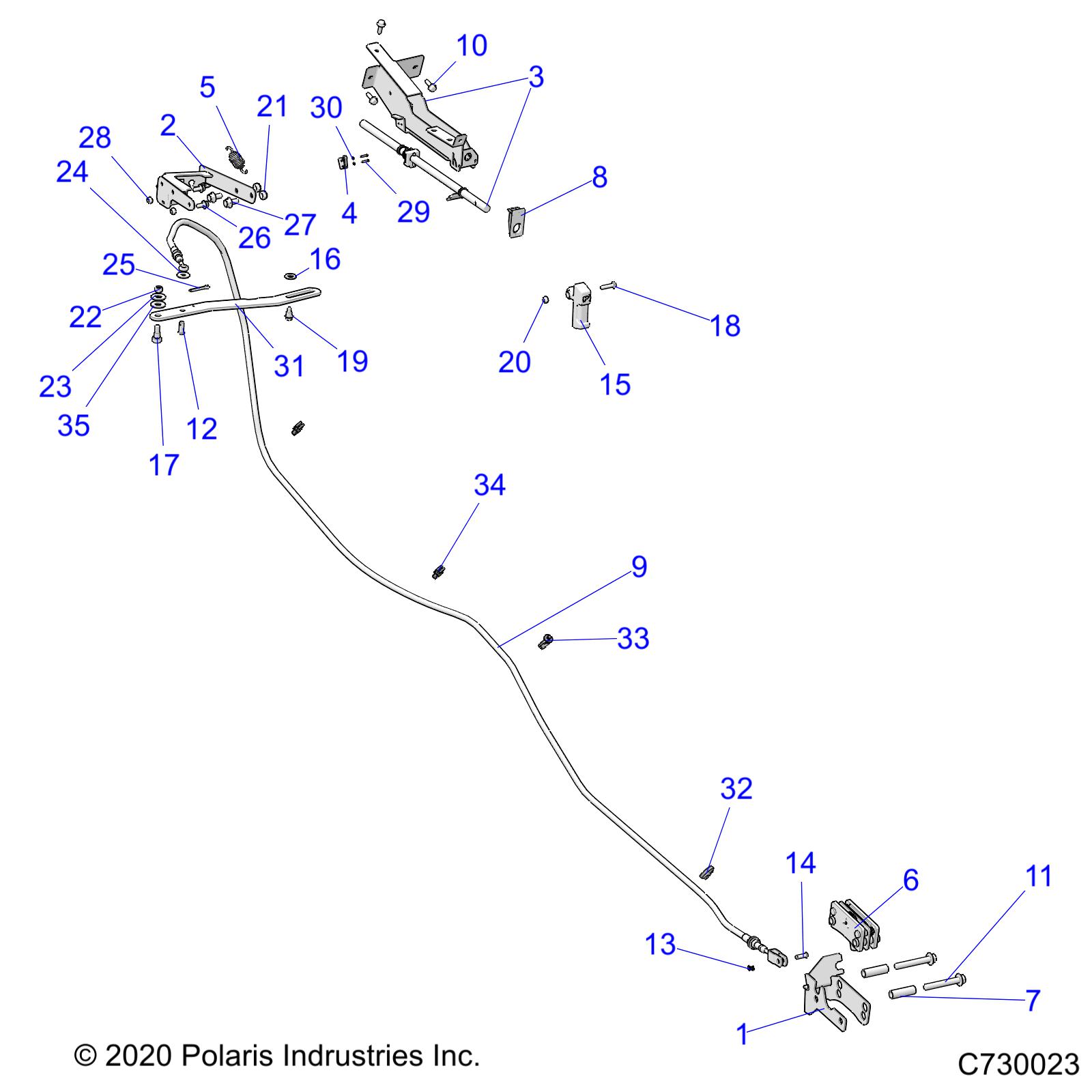 Part Number : 1025744-458 WELD-SHIFT&PB-CABLE HERC BLK