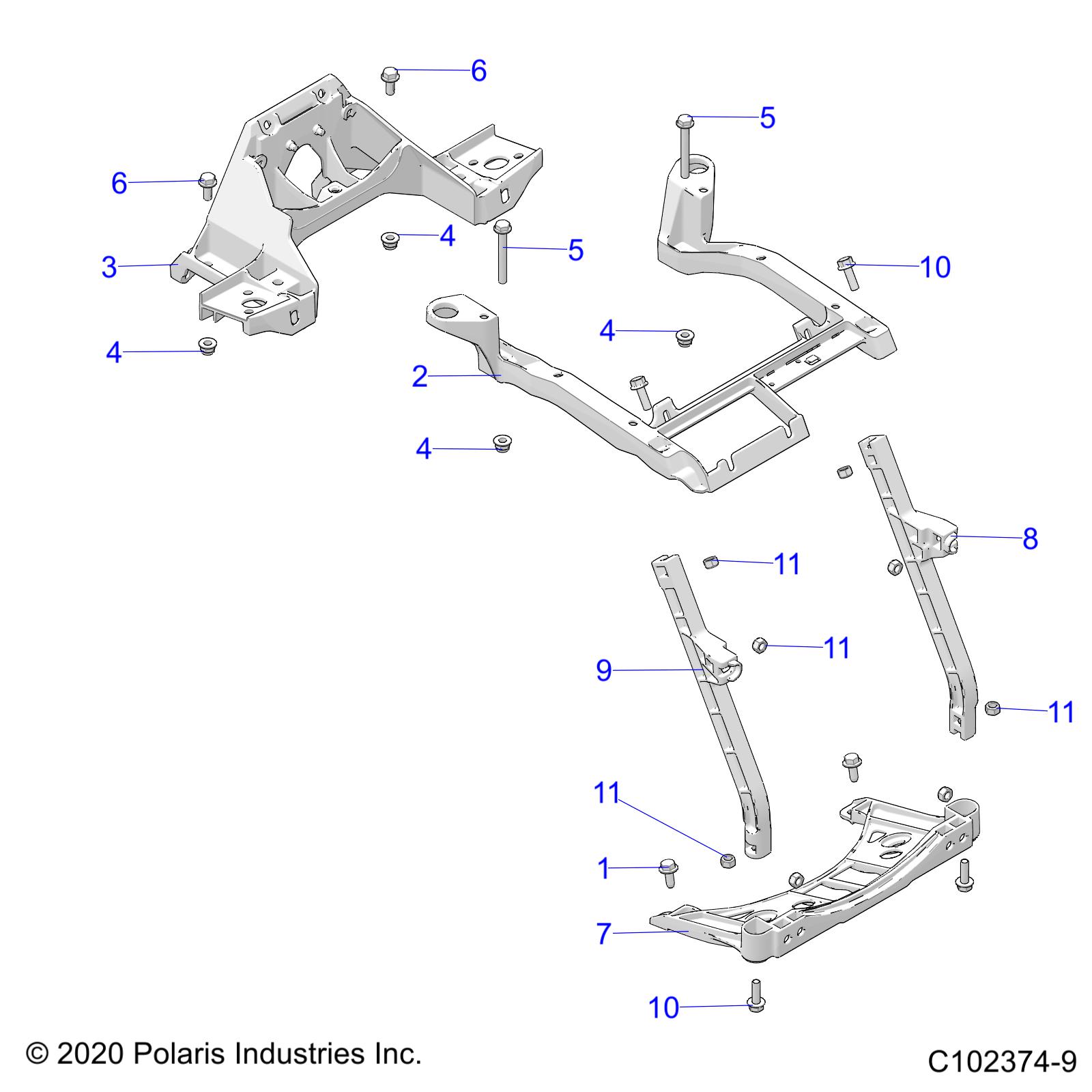 Foto diagrama Polaris que contem a peça 7547317