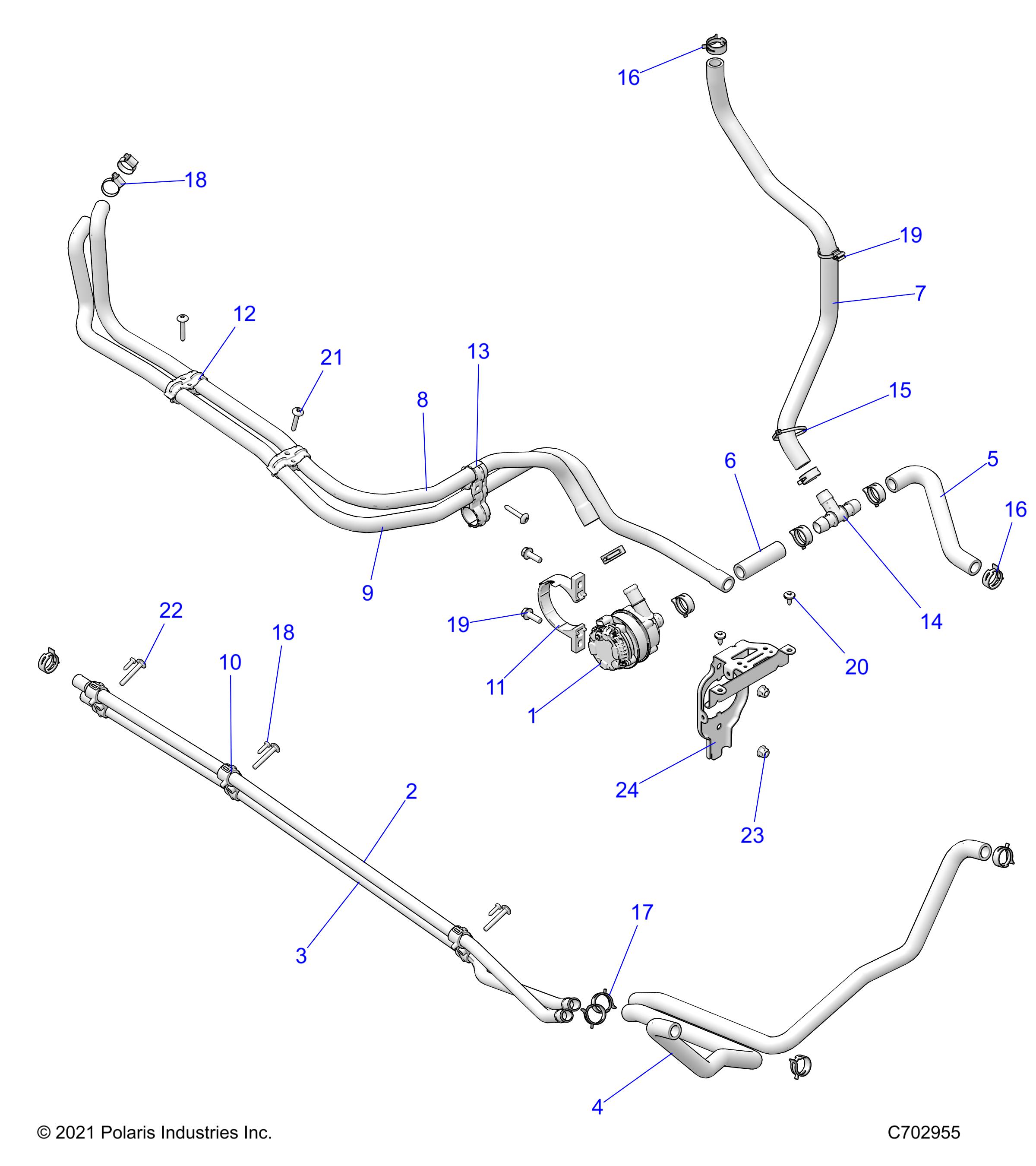 Part Number : 5451785 COOLANT TUBE BRACKET  3/4 IN